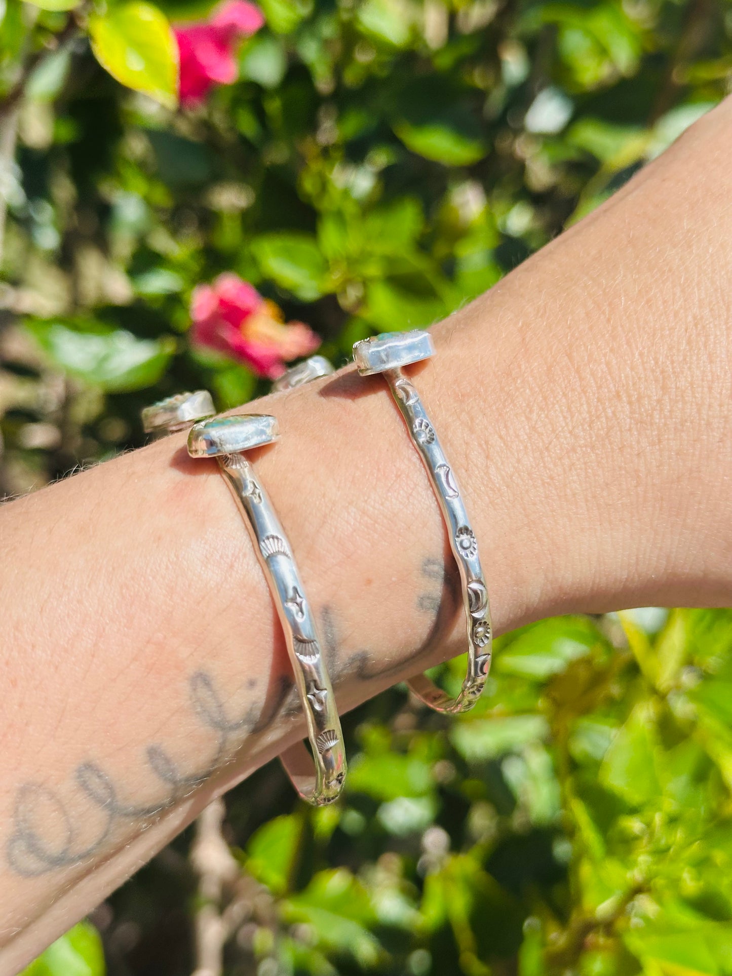 Mermaid Finn Turquoise Silver Cuff