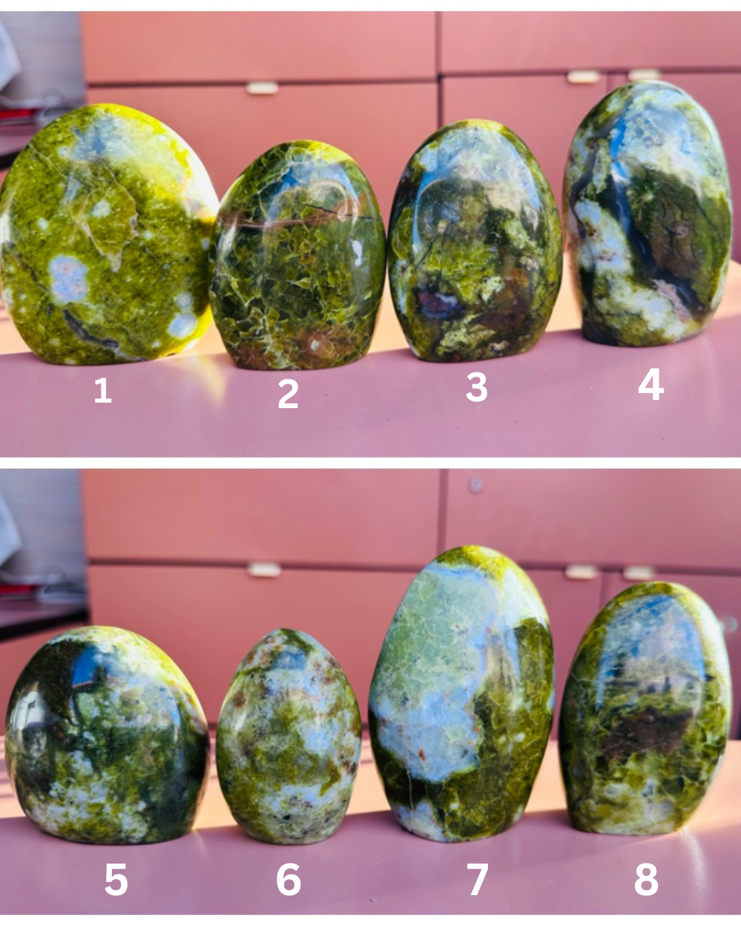 Madagasgar Green Opal Freeform Tower