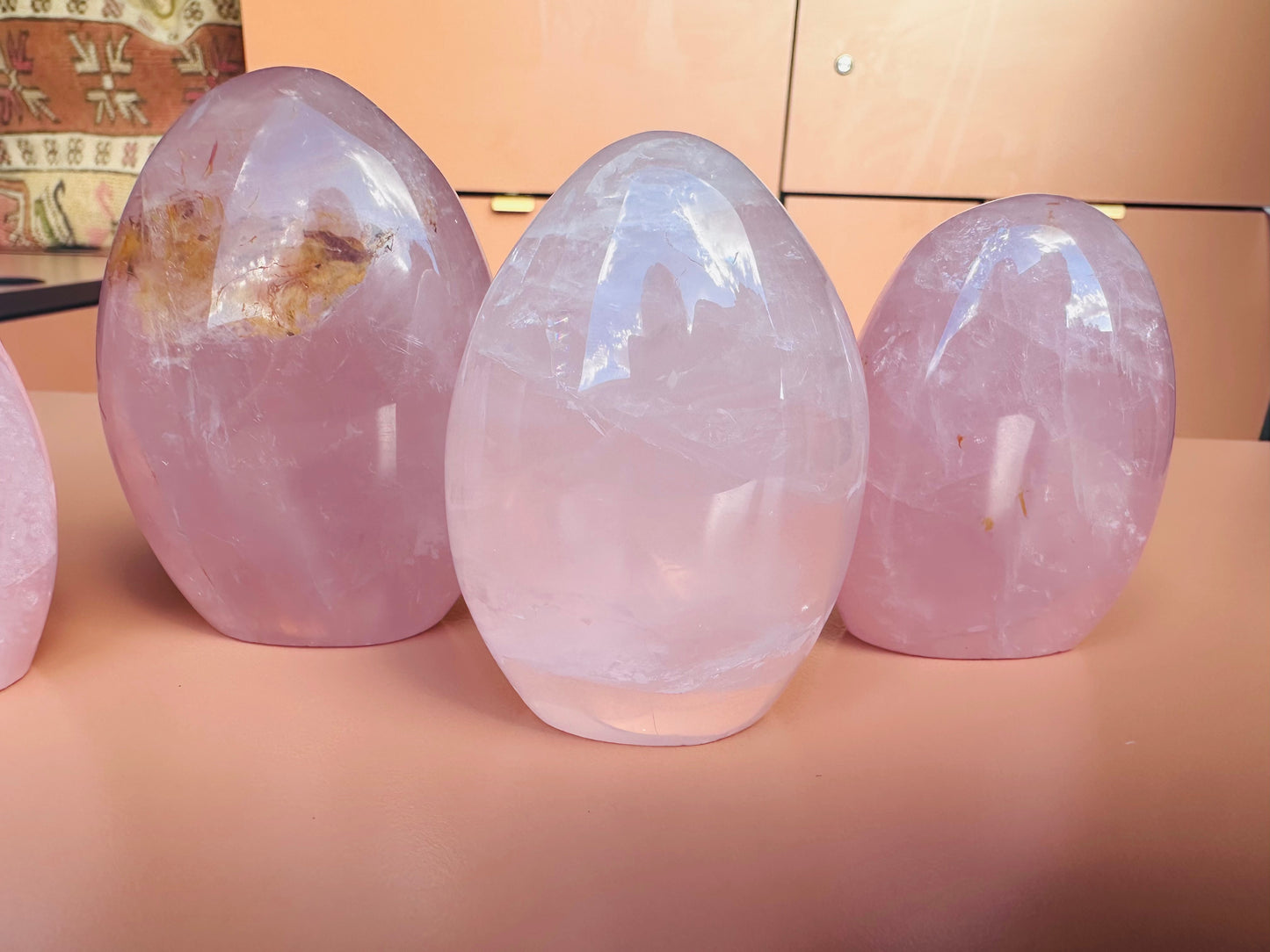 Small Rose Quartz Freeforms