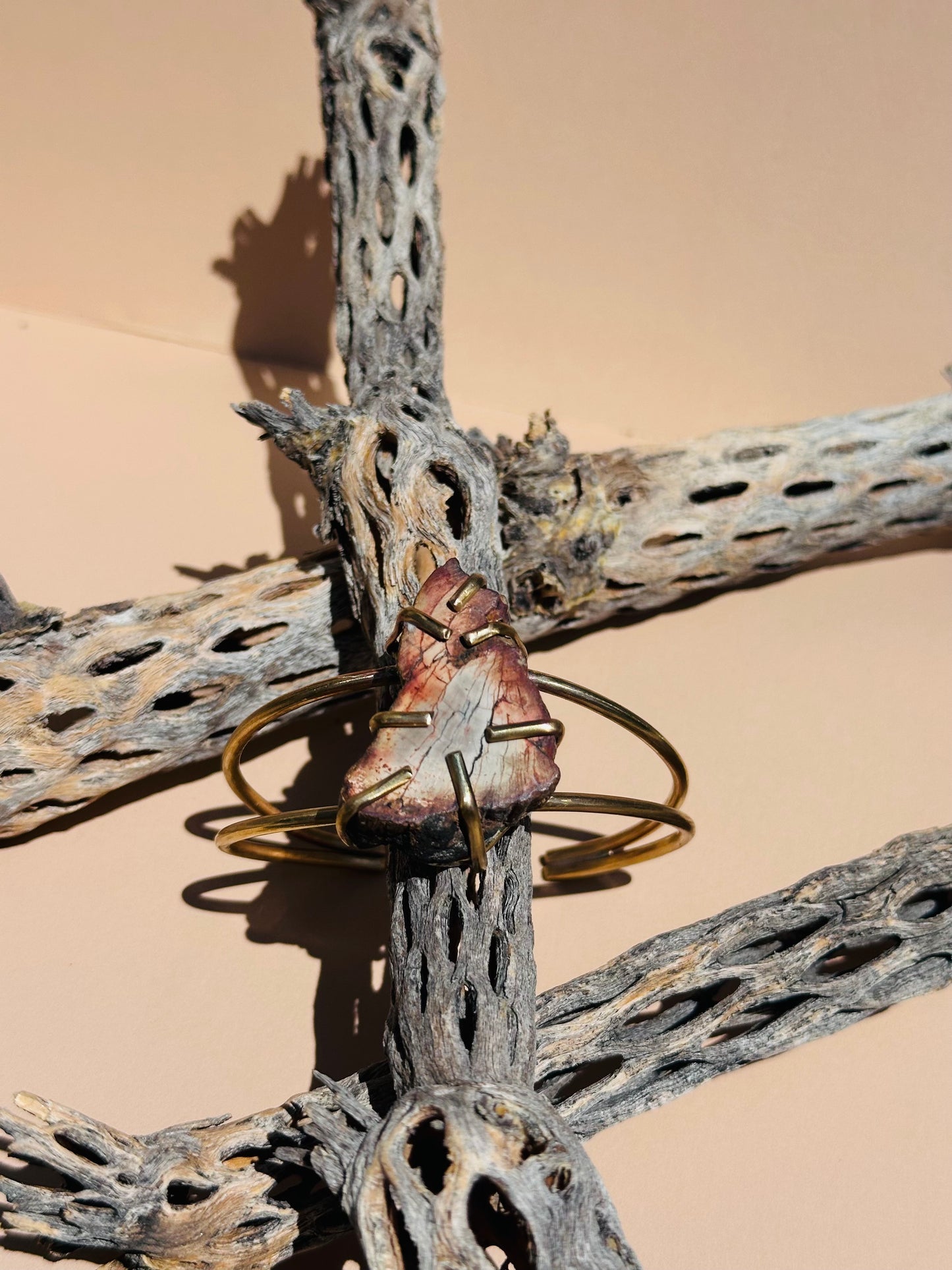 Petrified Wood Cuff Bracelet