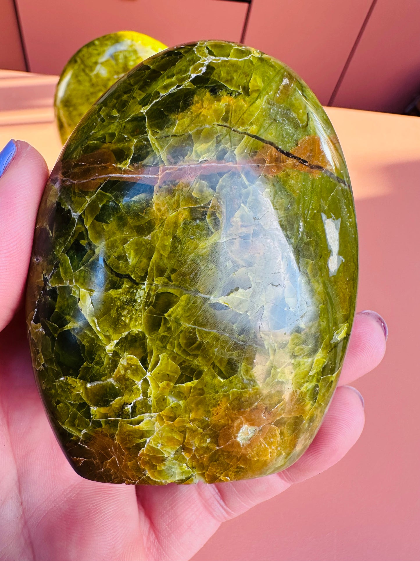 Madagasgar Green Opal Freeform Tower