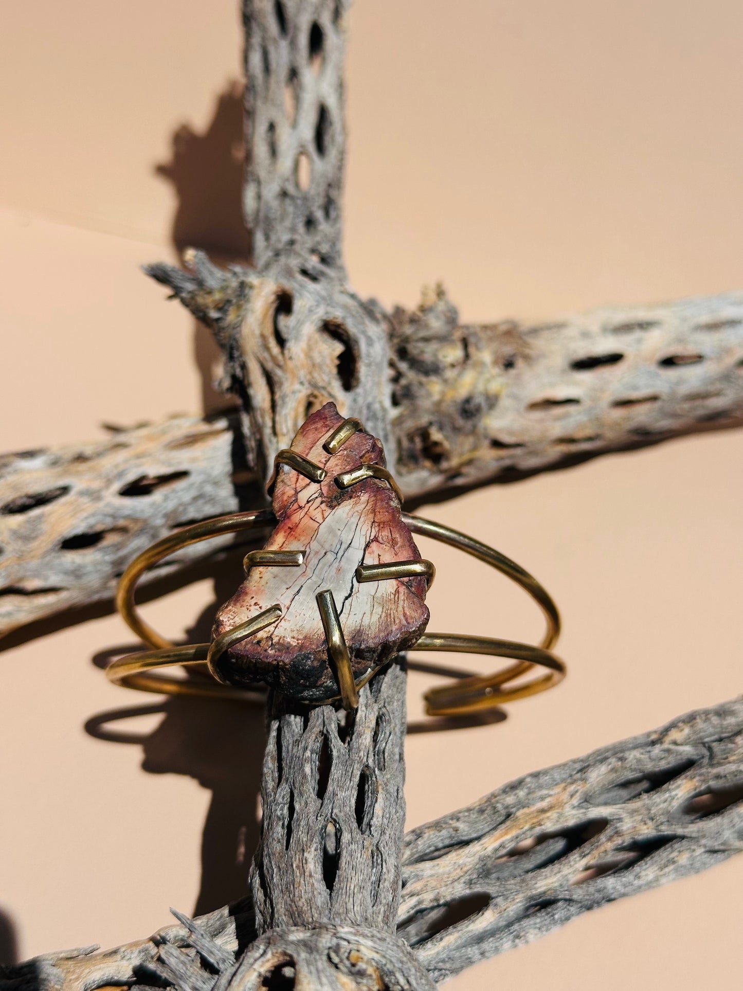 Petrified Wood Cuff Bracelet