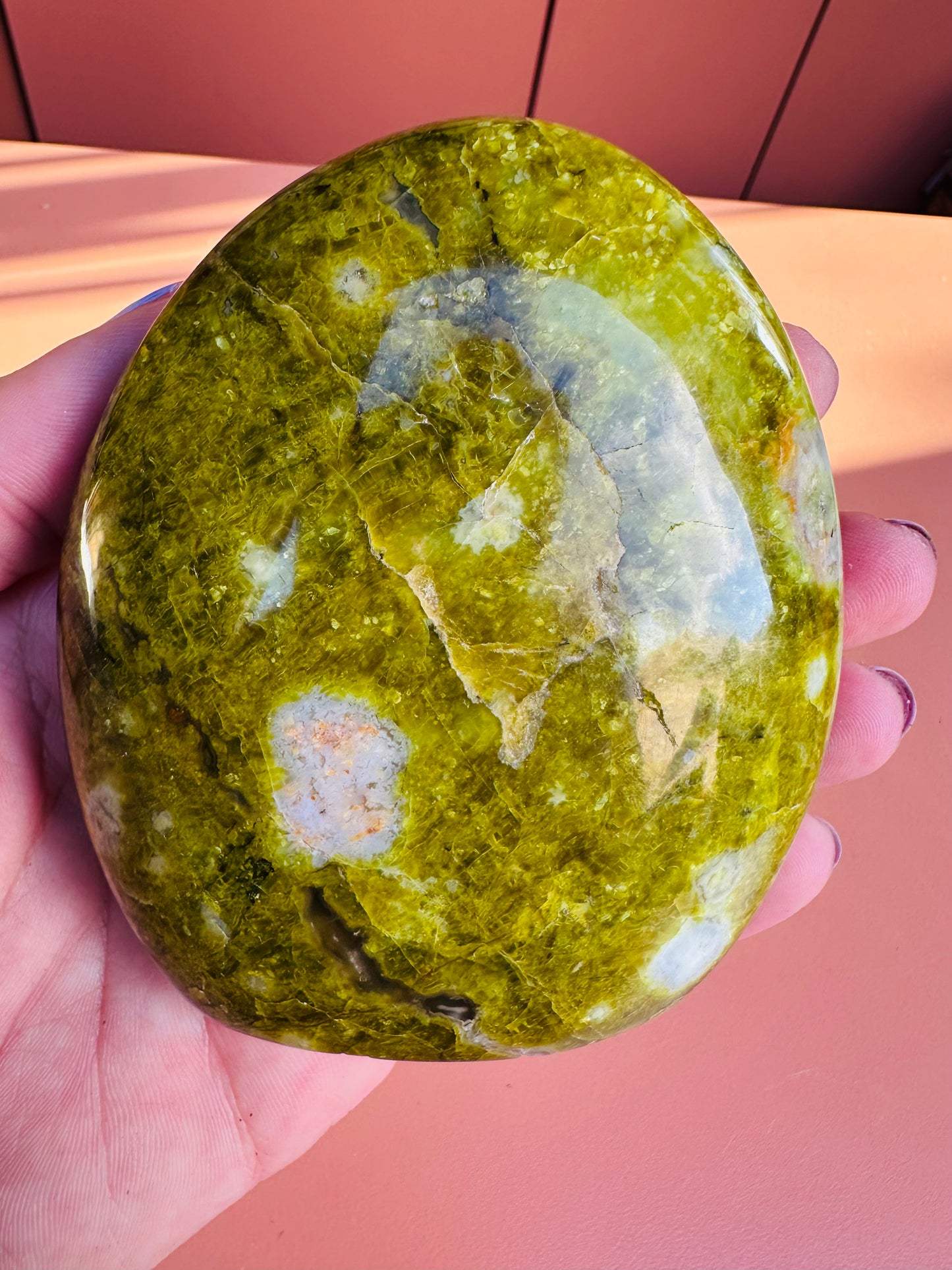 Madagasgar Green Opal Freeform Tower