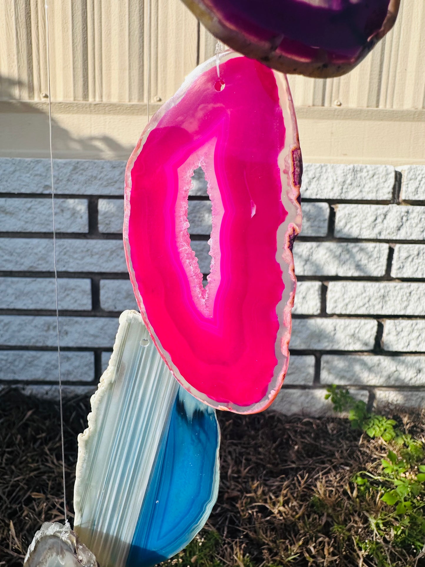 Agate Slice Wind Chimes