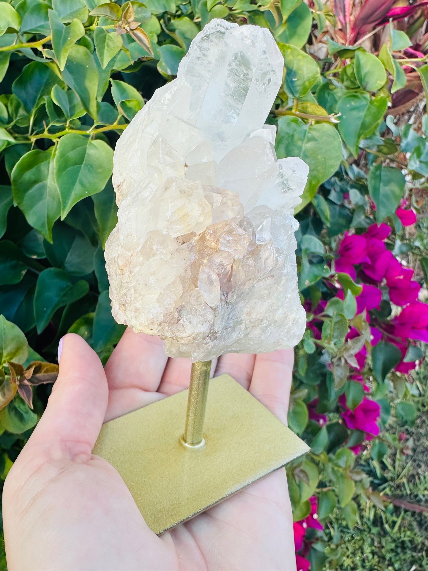 Quartz Crystal Druzy on Stand