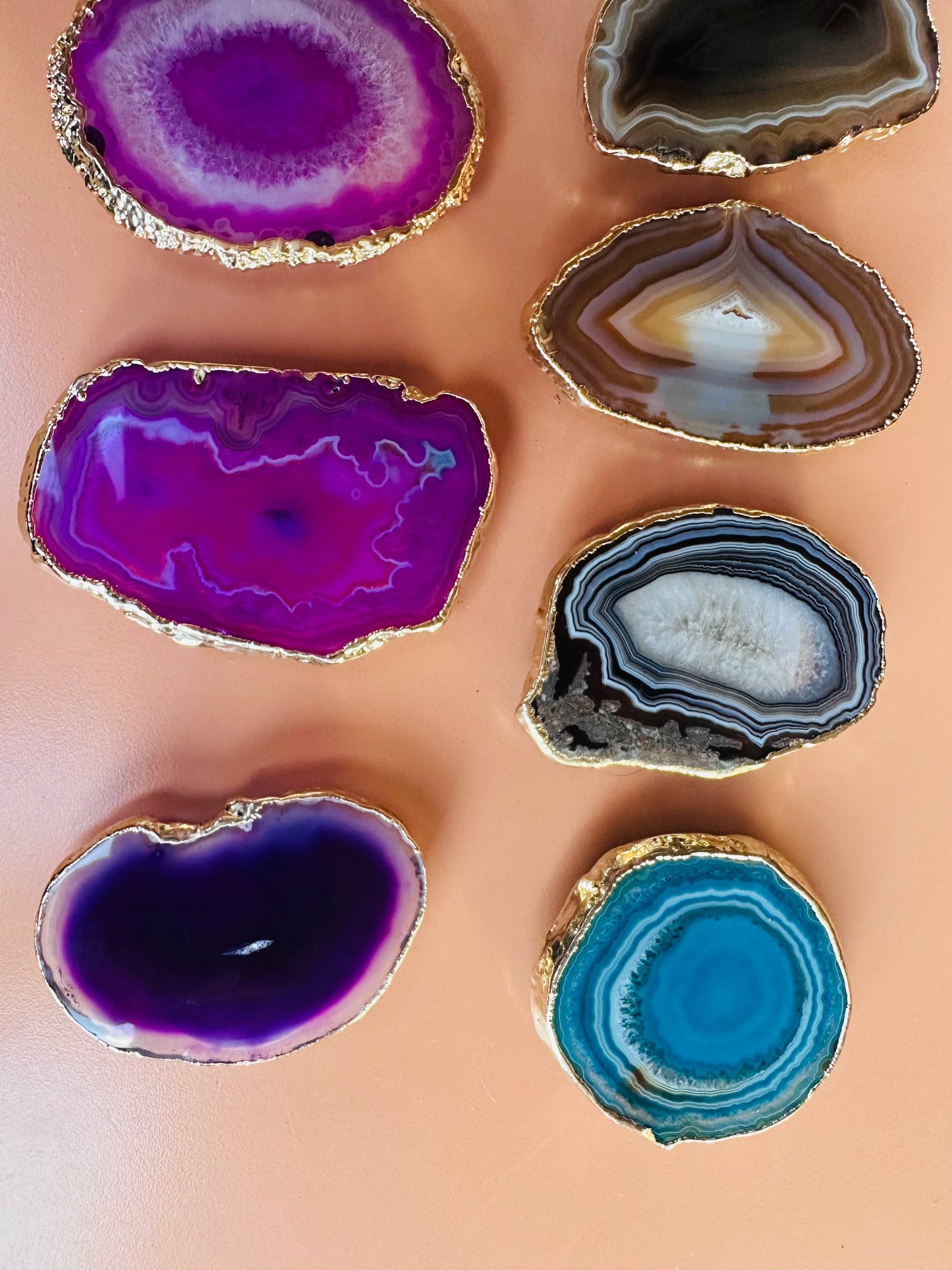 Agate Slice Phone Grip