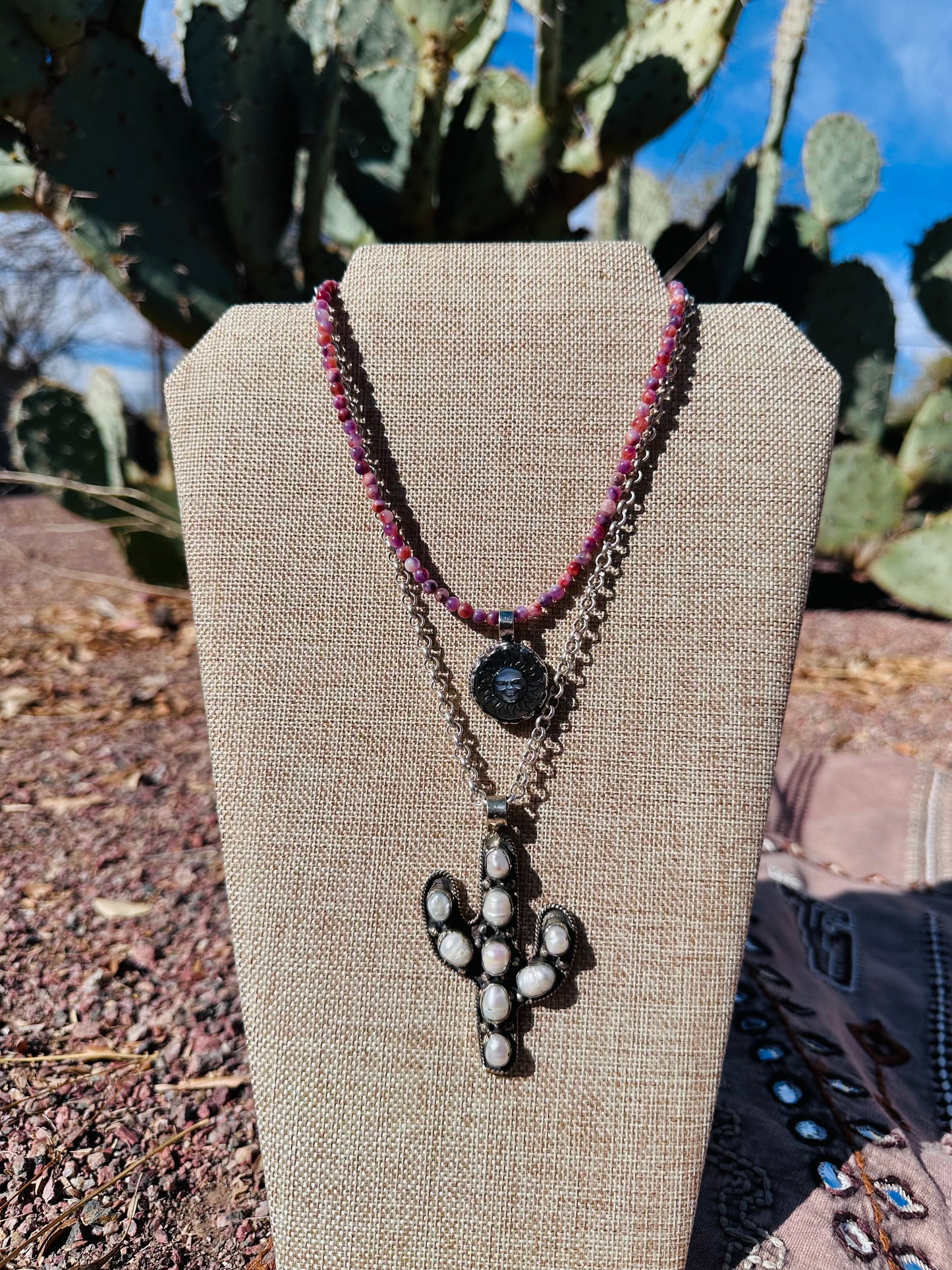 Freshwater Pearl Cactus Pendant