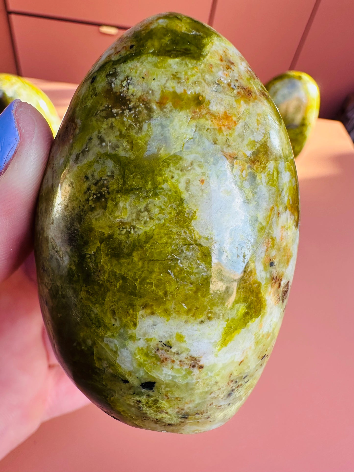 Madagasgar Green Opal Freeform Tower