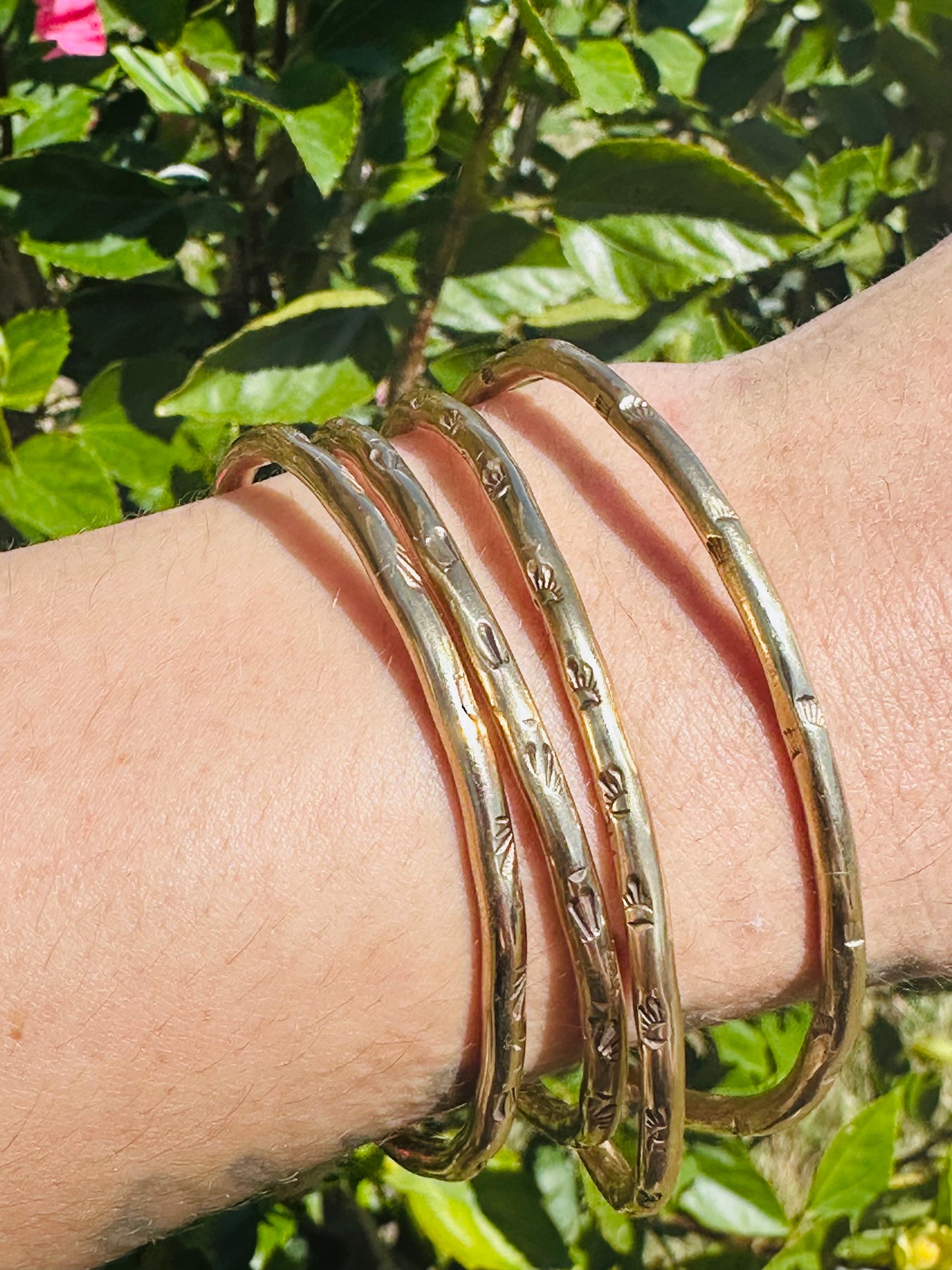 Brass Stamped Cuffs