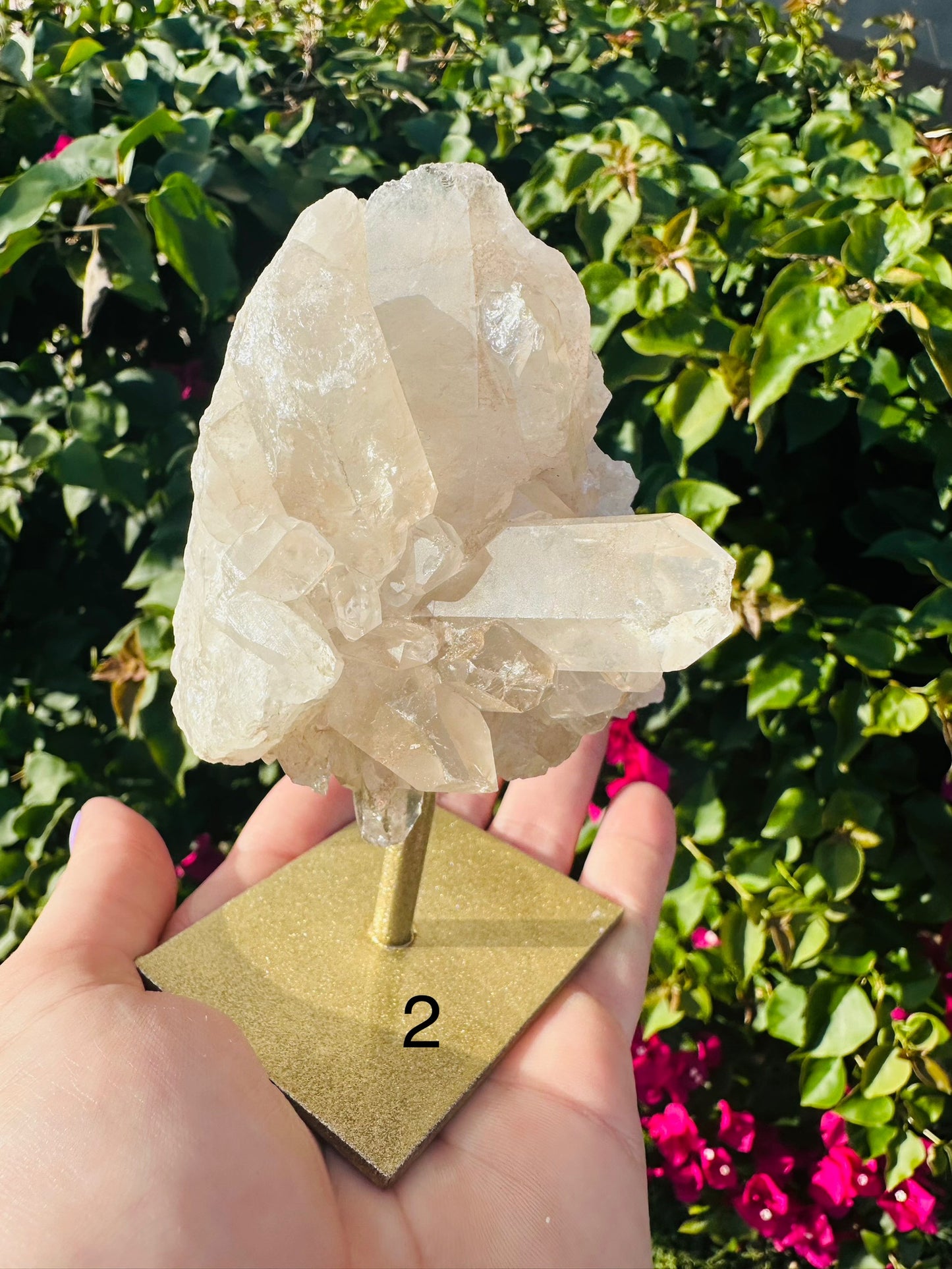 Quartz Crystal Druzy on Stand