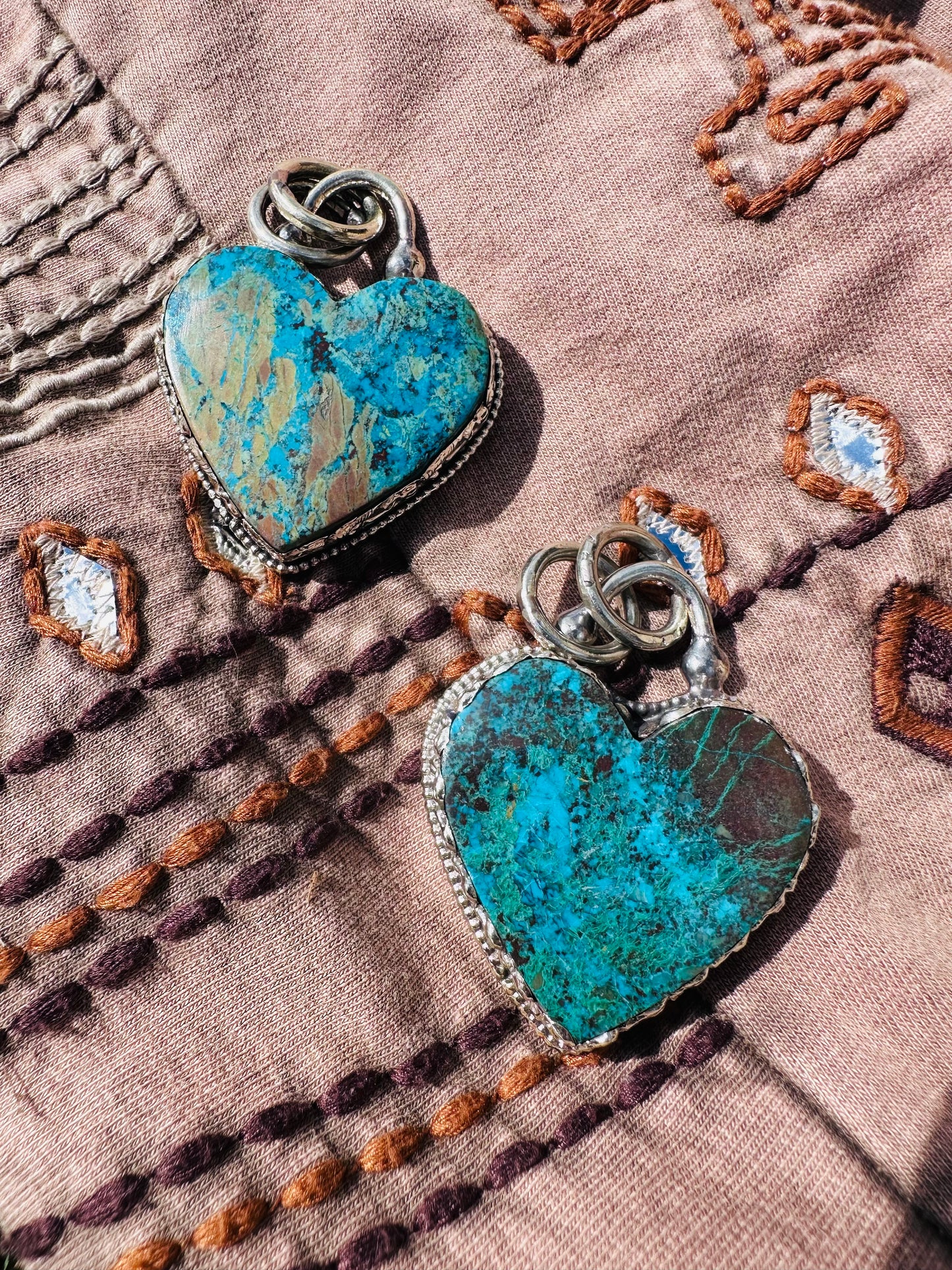Turquoise Heart Pendant Necklace