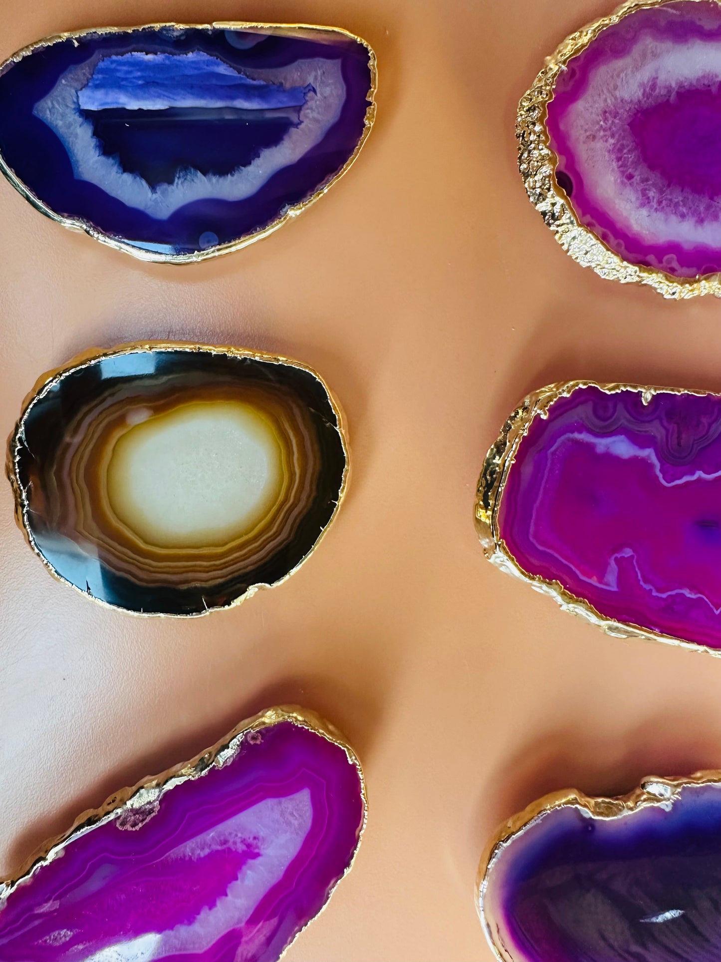 Agate Slice Phone Grip