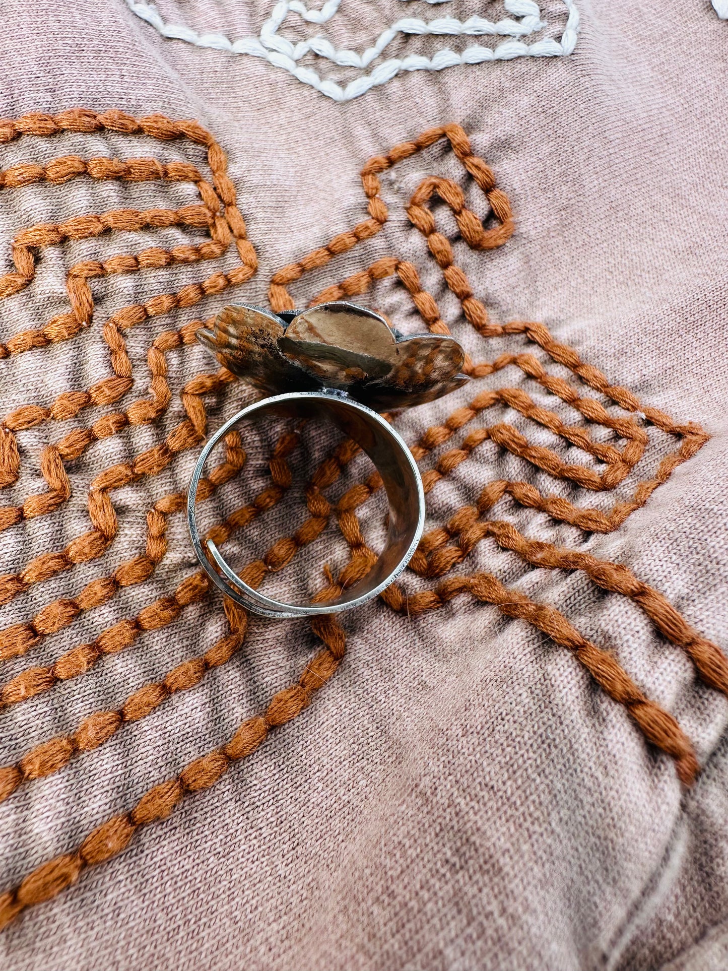 Freshwater Pearl Flower Ring
