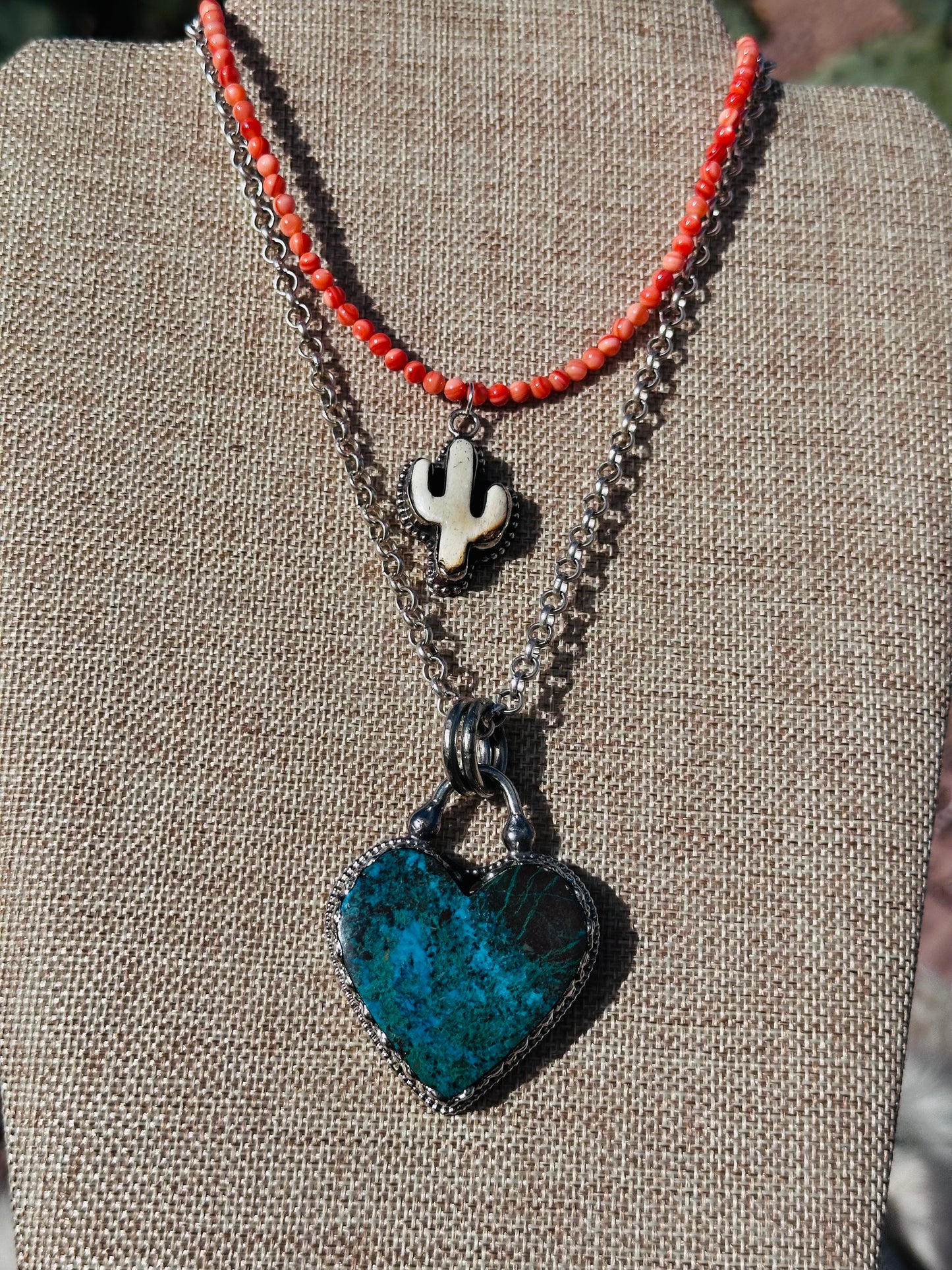 Turquoise Heart Pendant Necklace