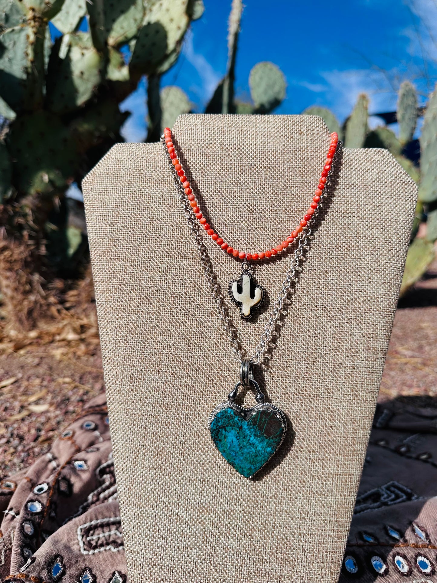 Layering Beaded and Chain Necklaces