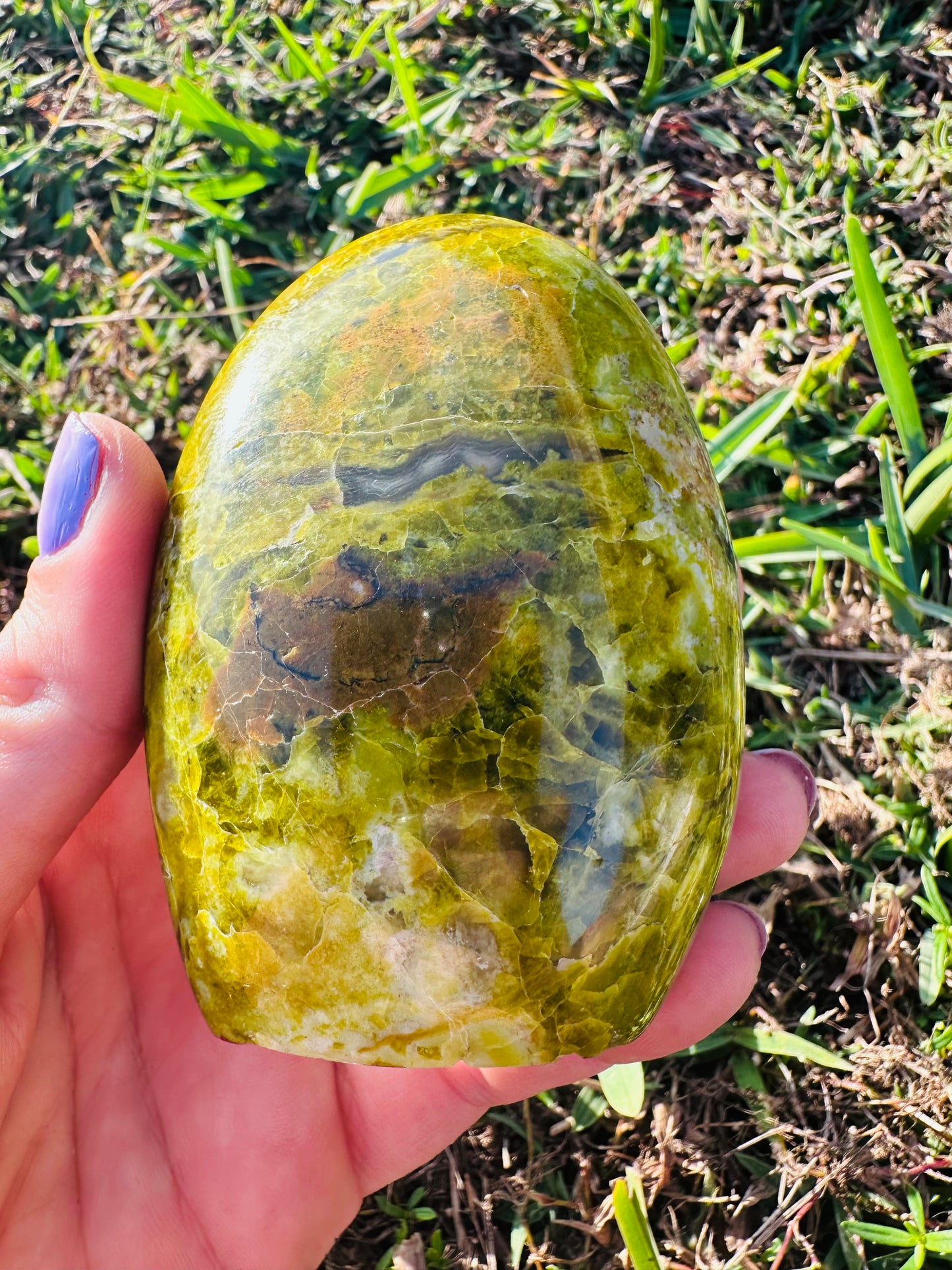 Madagasgar Green Opal Freeform Tower