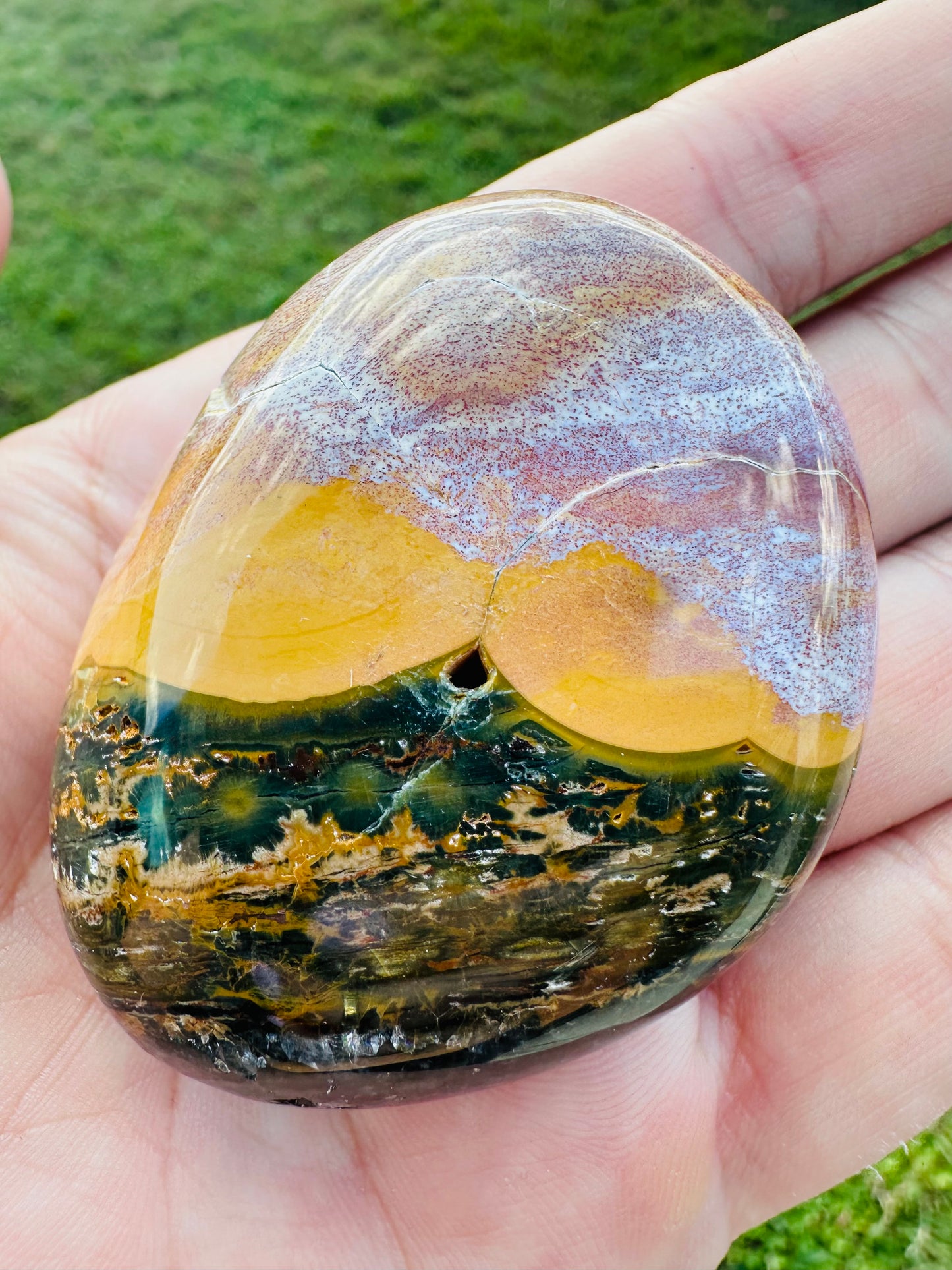 Kabamby Ocean Jasper Palm Stones