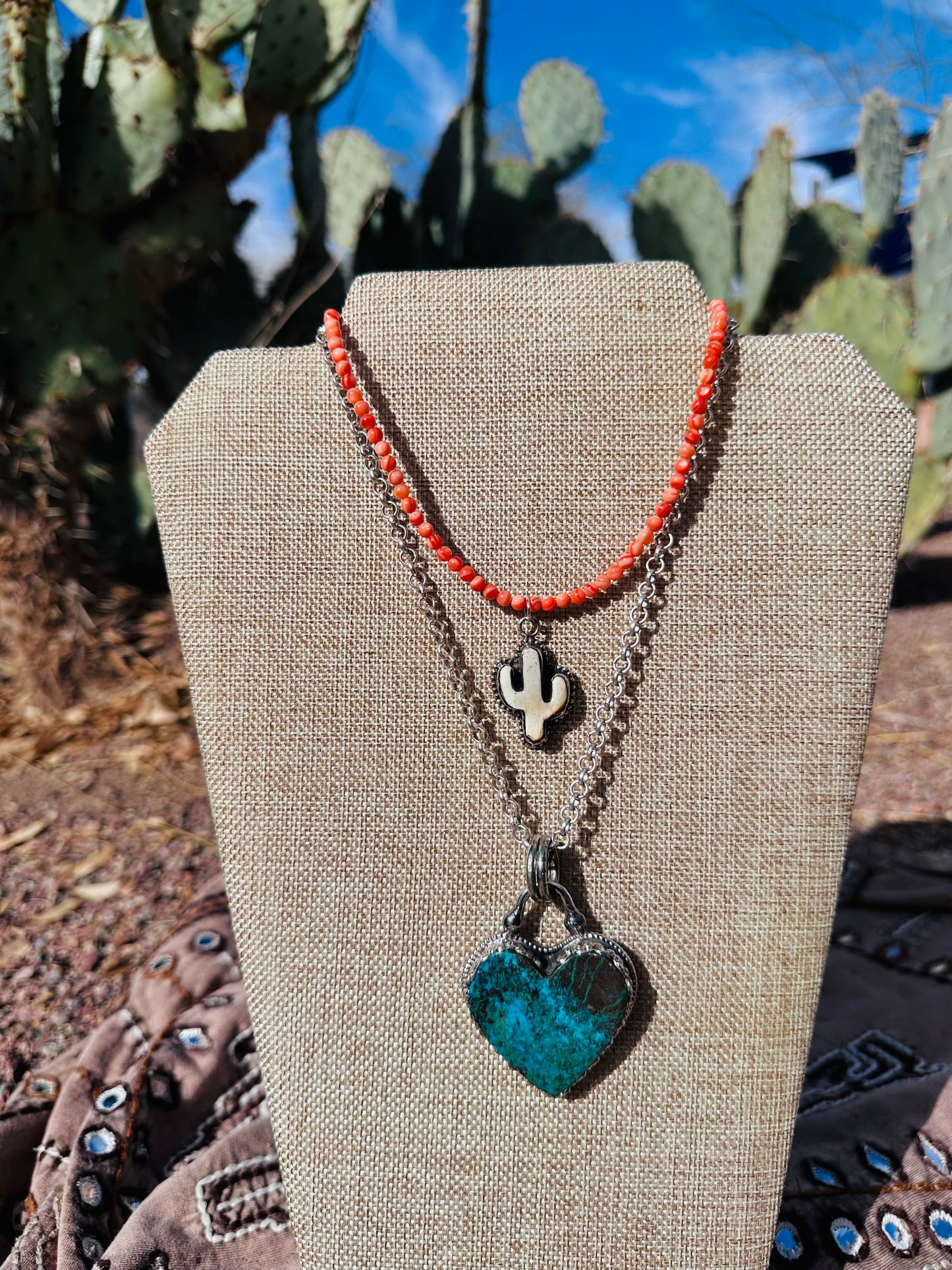 Turquoise Heart Pendant Necklace