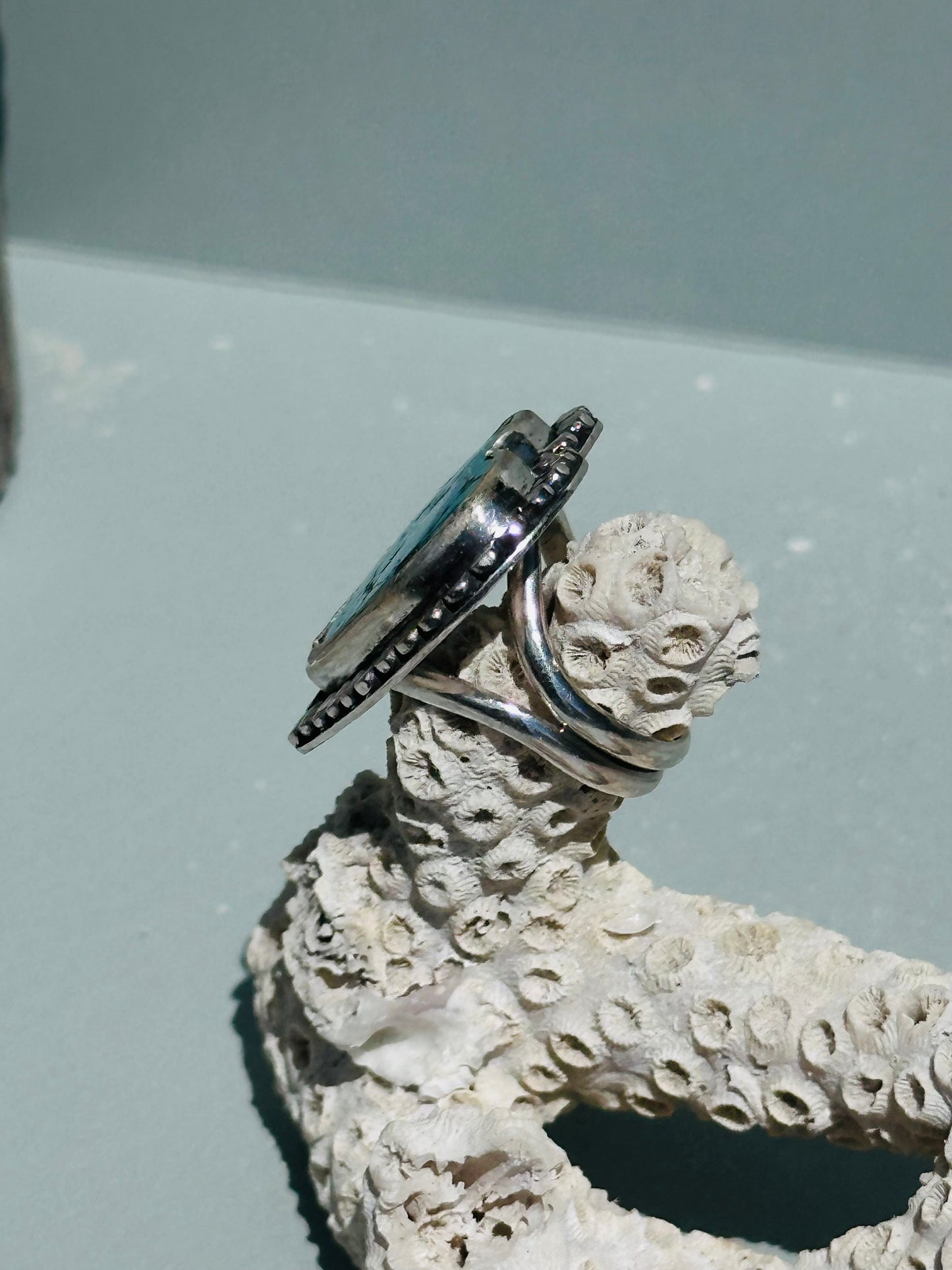 Turquoise Sterling Silver Heart Ring