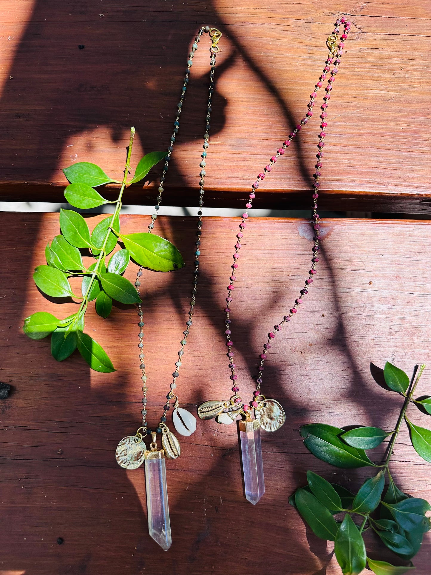 Long Beachy Talisman Necklaces