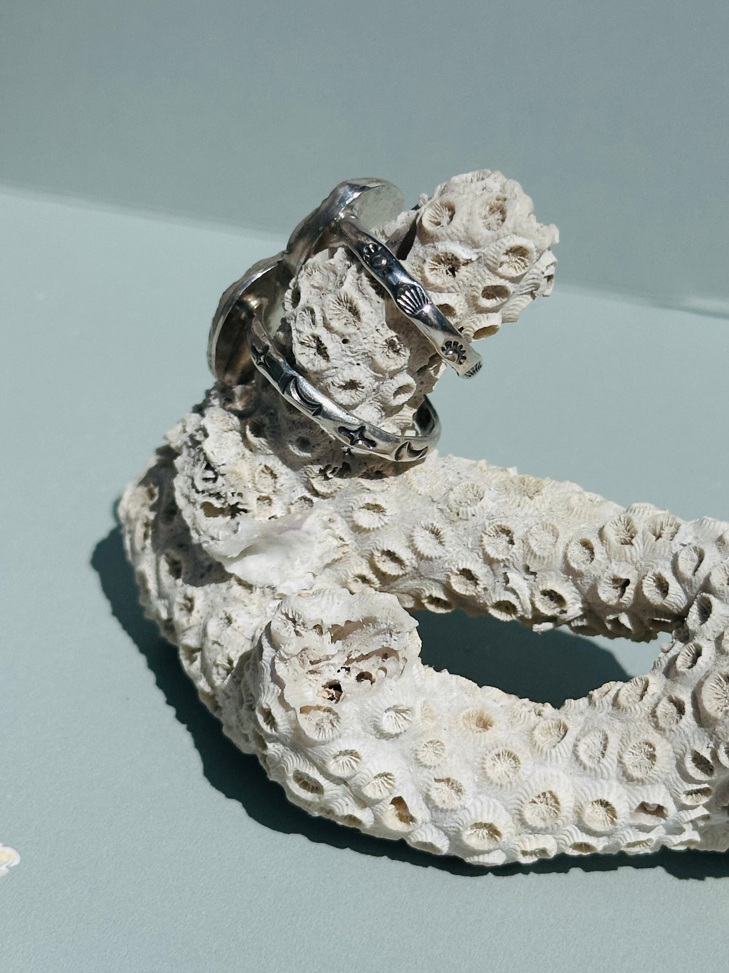 Tiny Shell Silver Ring