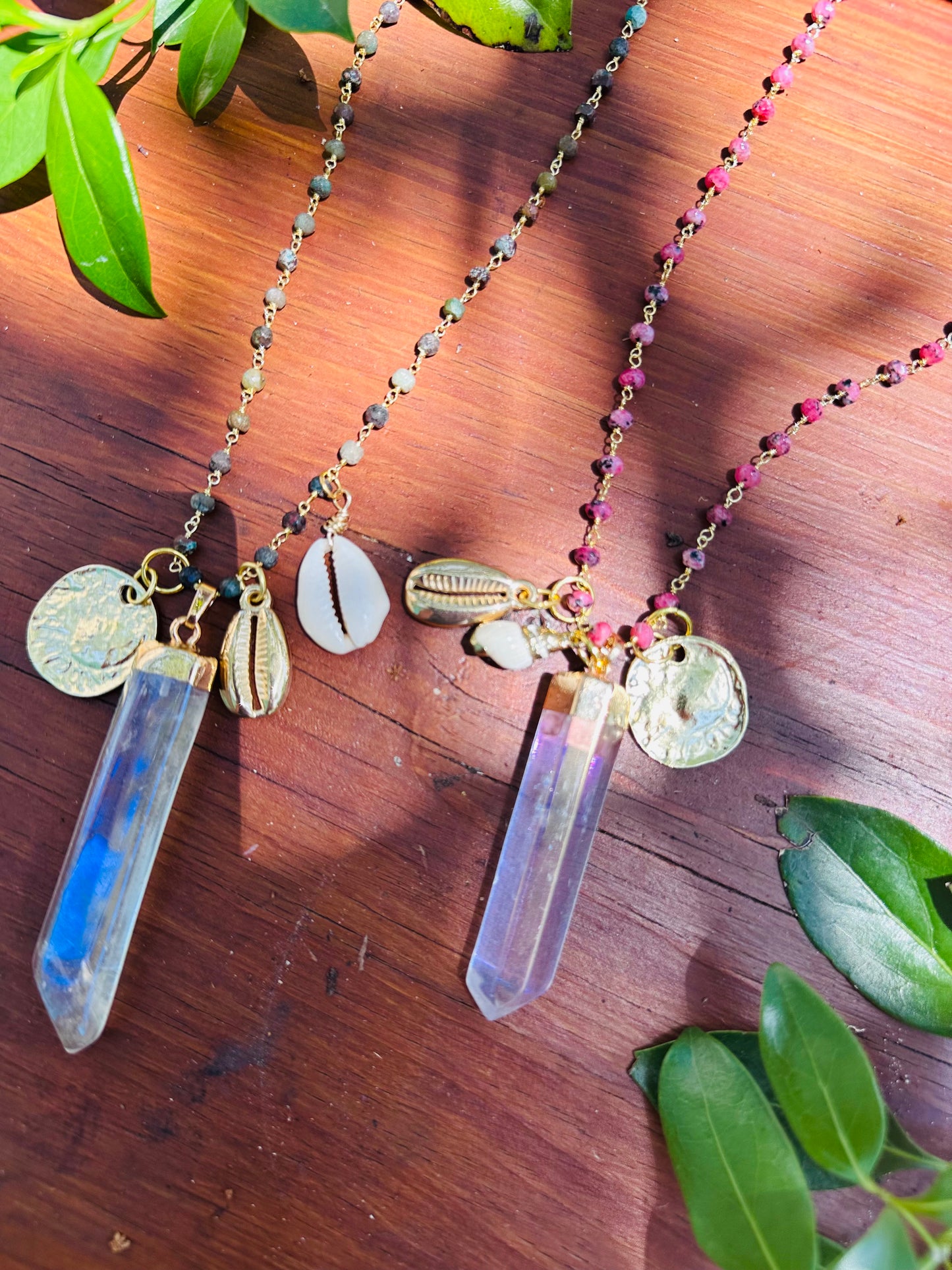 Long Beachy Talisman Necklaces