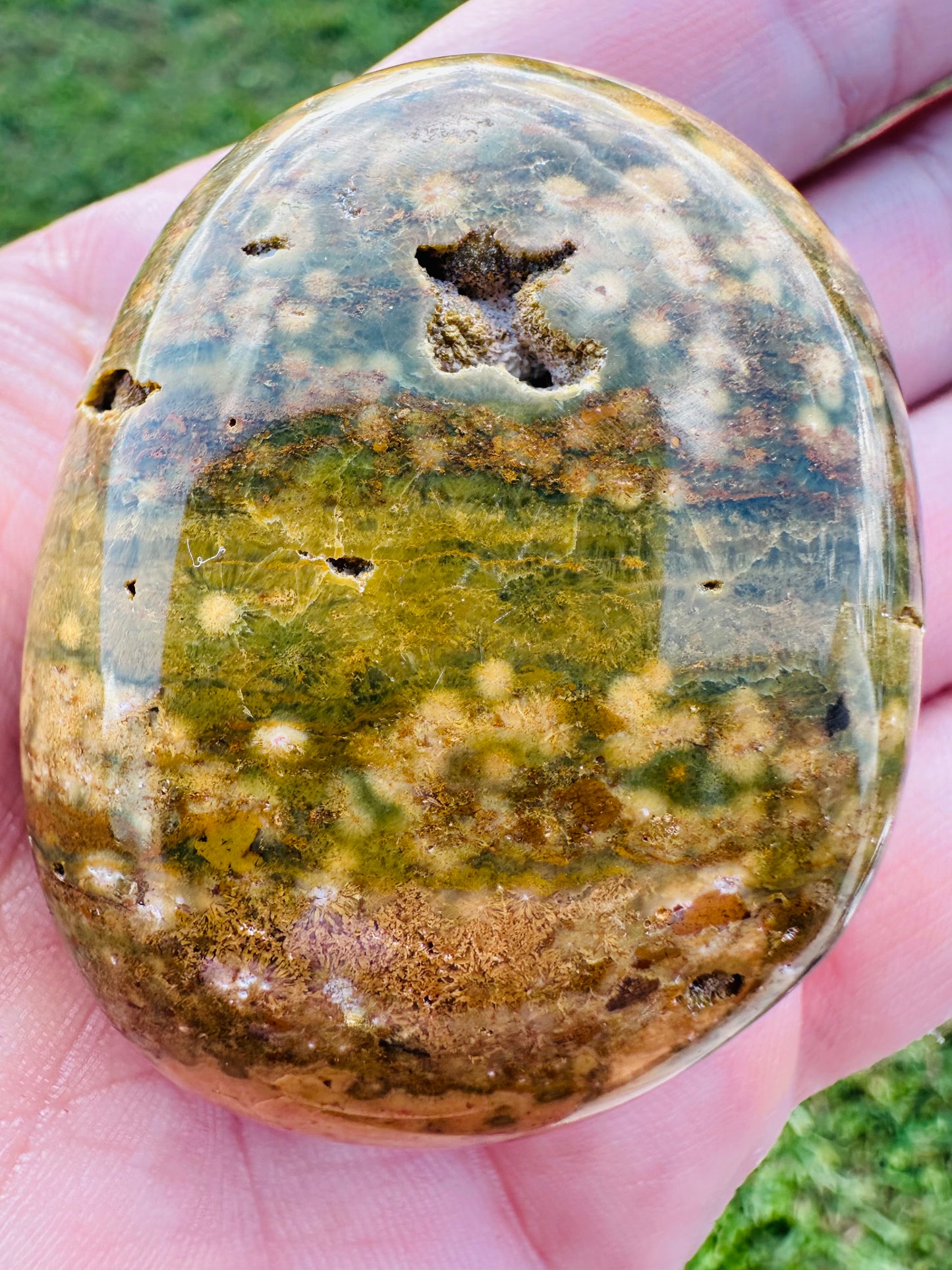 Kabamby Ocean Jasper Palm Stones