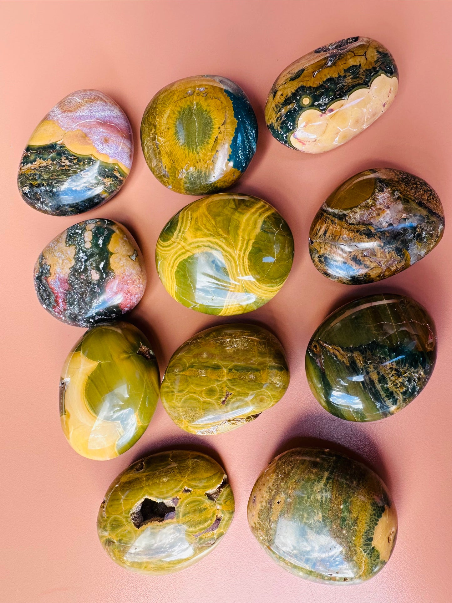 Kabamby Ocean Jasper Palm Stones