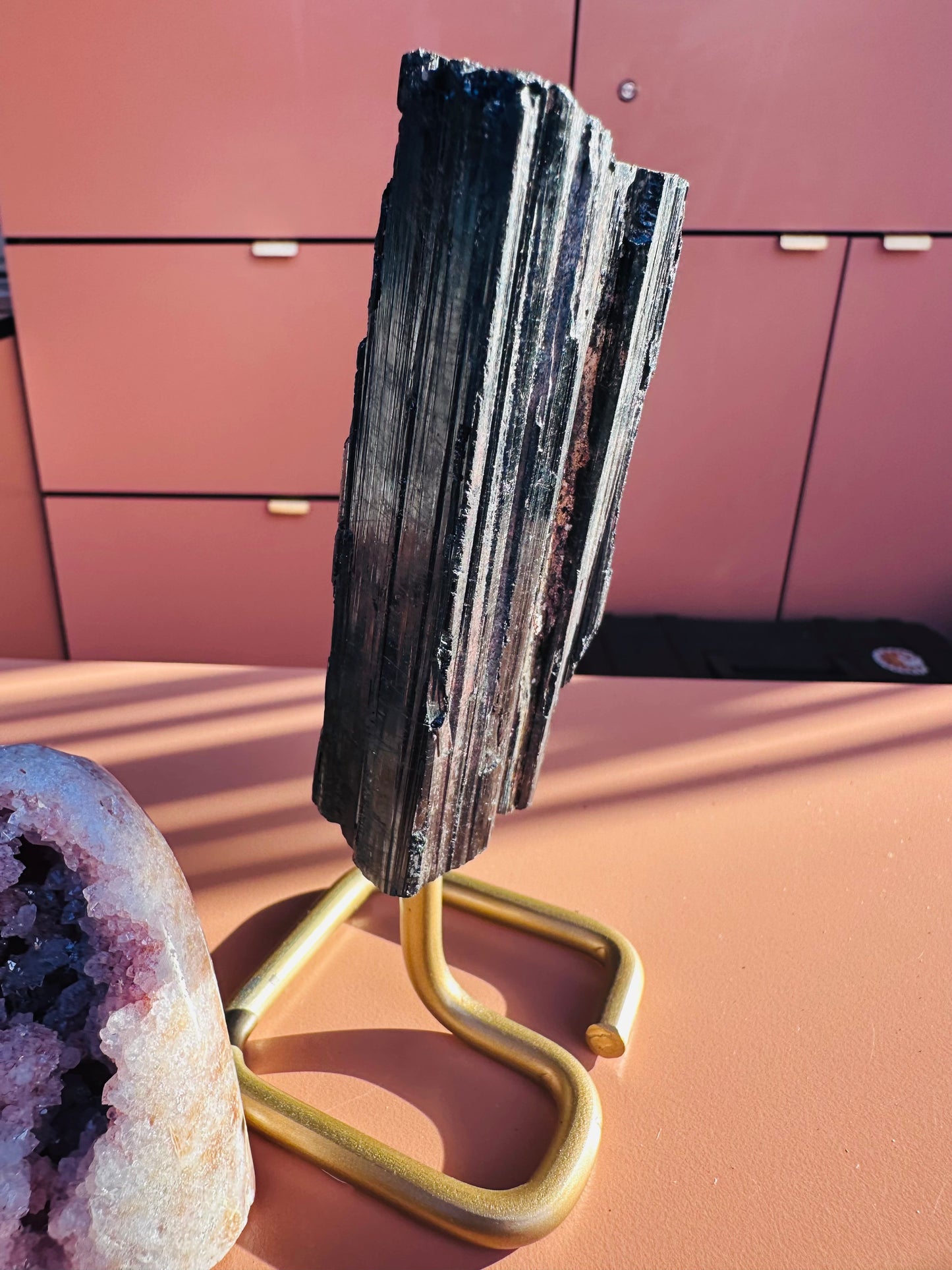 Black Tourmaline with Stand