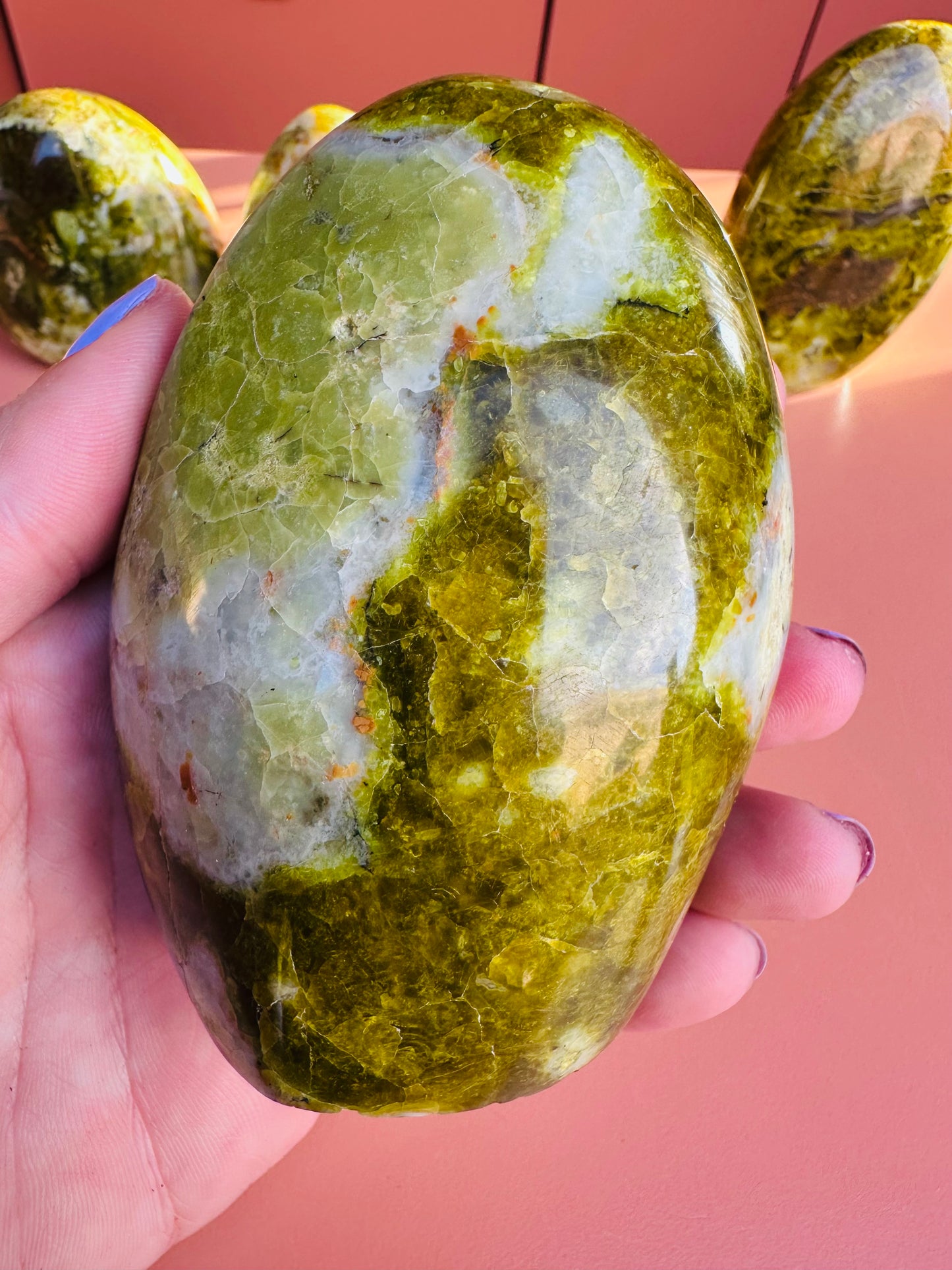 Madagasgar Green Opal Freeform Tower