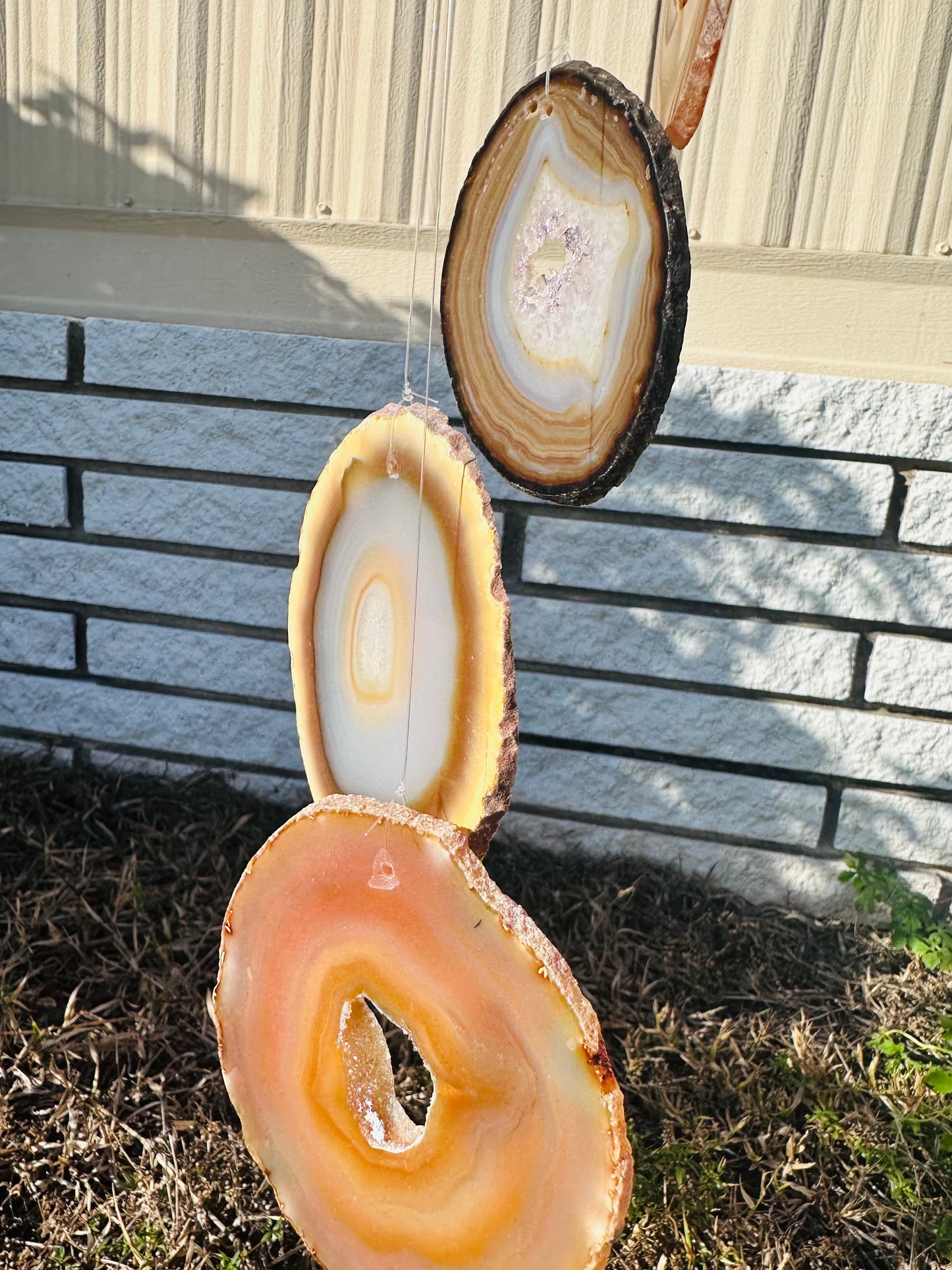 Agate Slice Wind Chimes