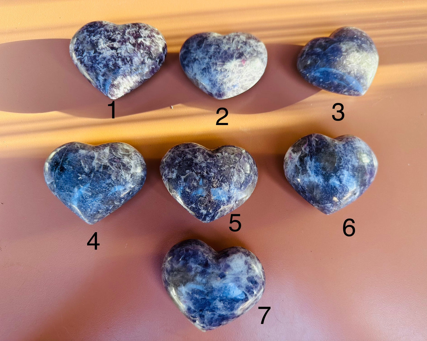 Lepidolite Heart Stone