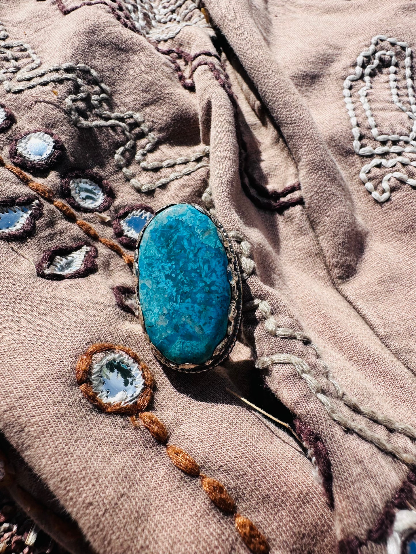 Oval Turquoise Silver Ring
