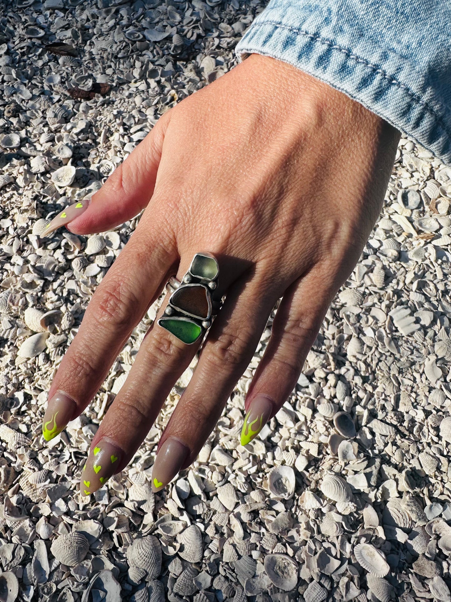 Mermaid Sea Glass Ring π§ββοΈ