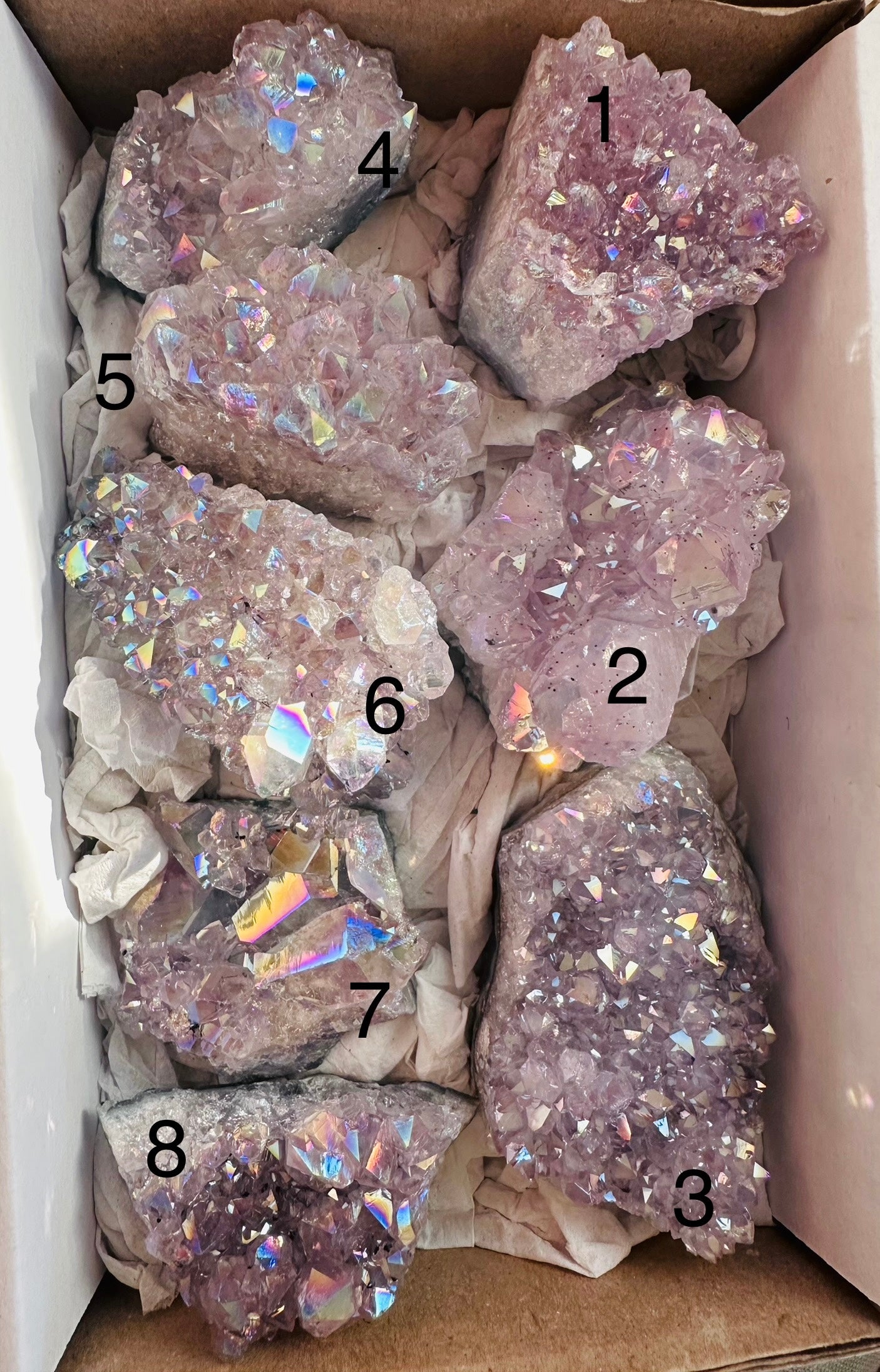 Angel Aura Amethyst Clusters