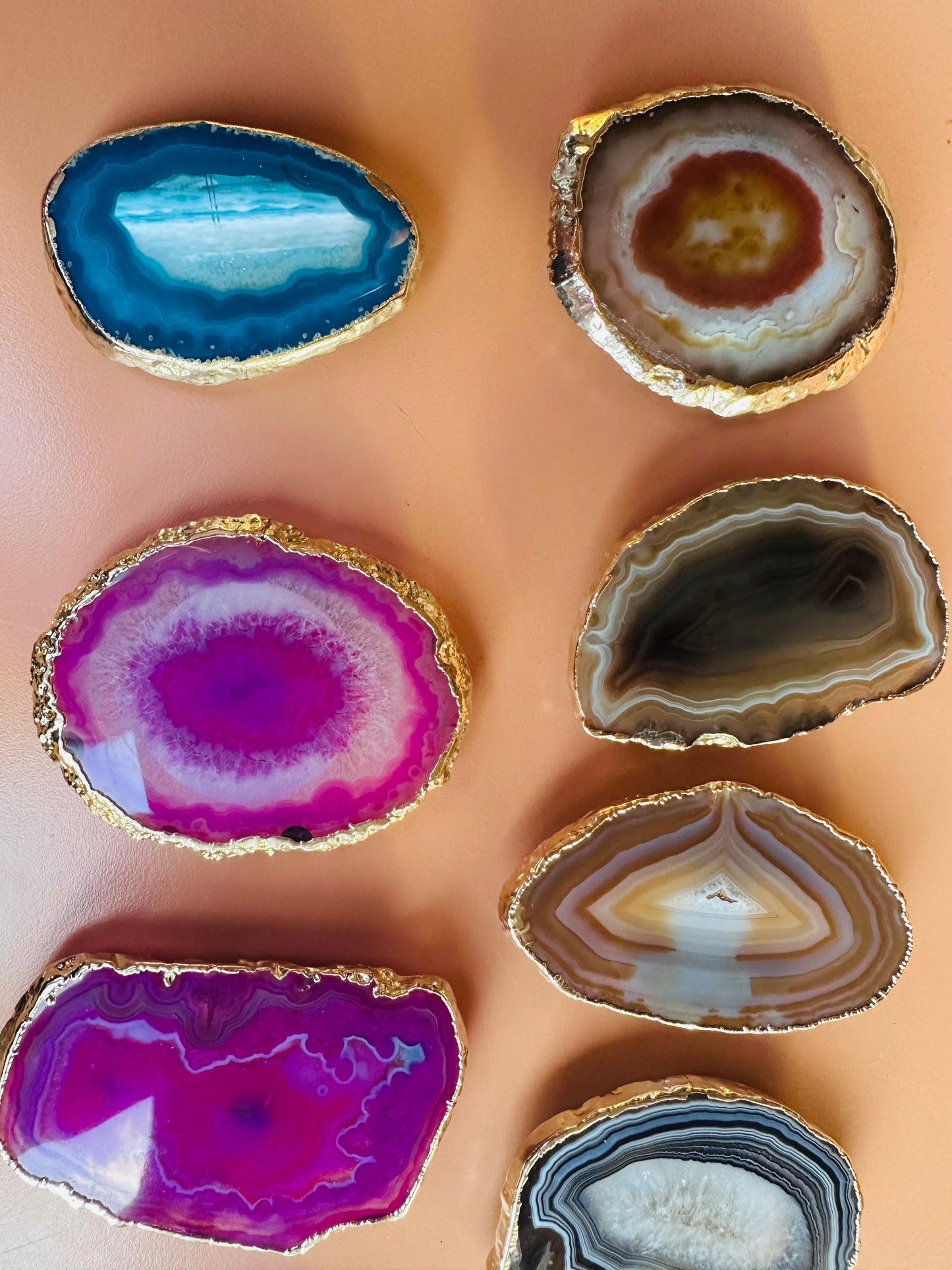Agate Slice Phone Grip