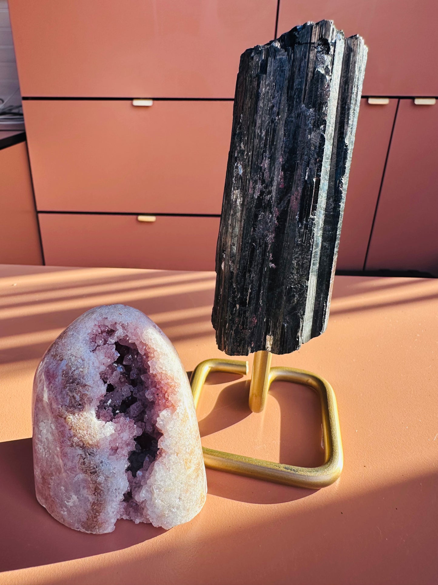 Black Tourmaline with Stand