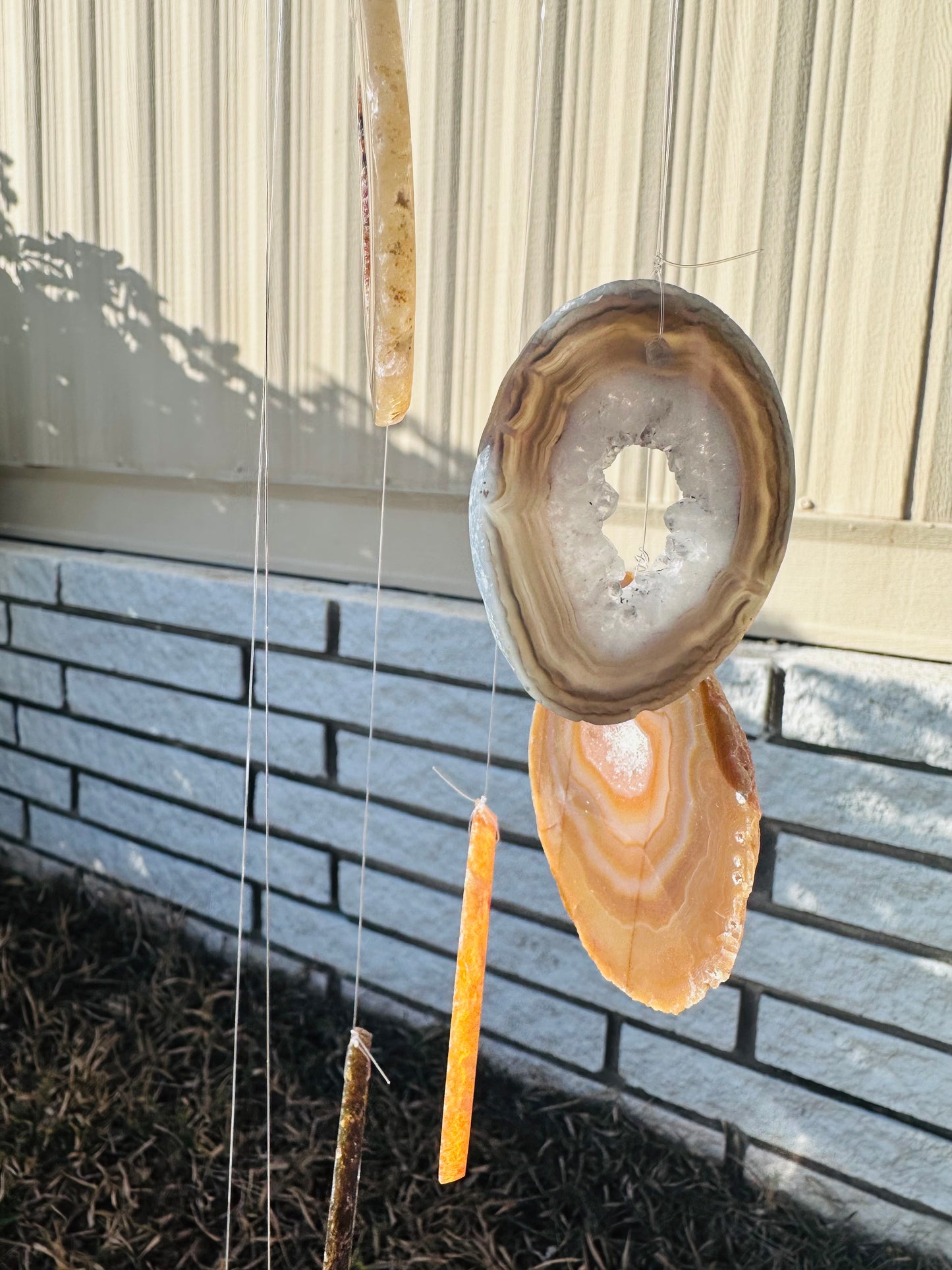 Agate Slice Wind Chimes