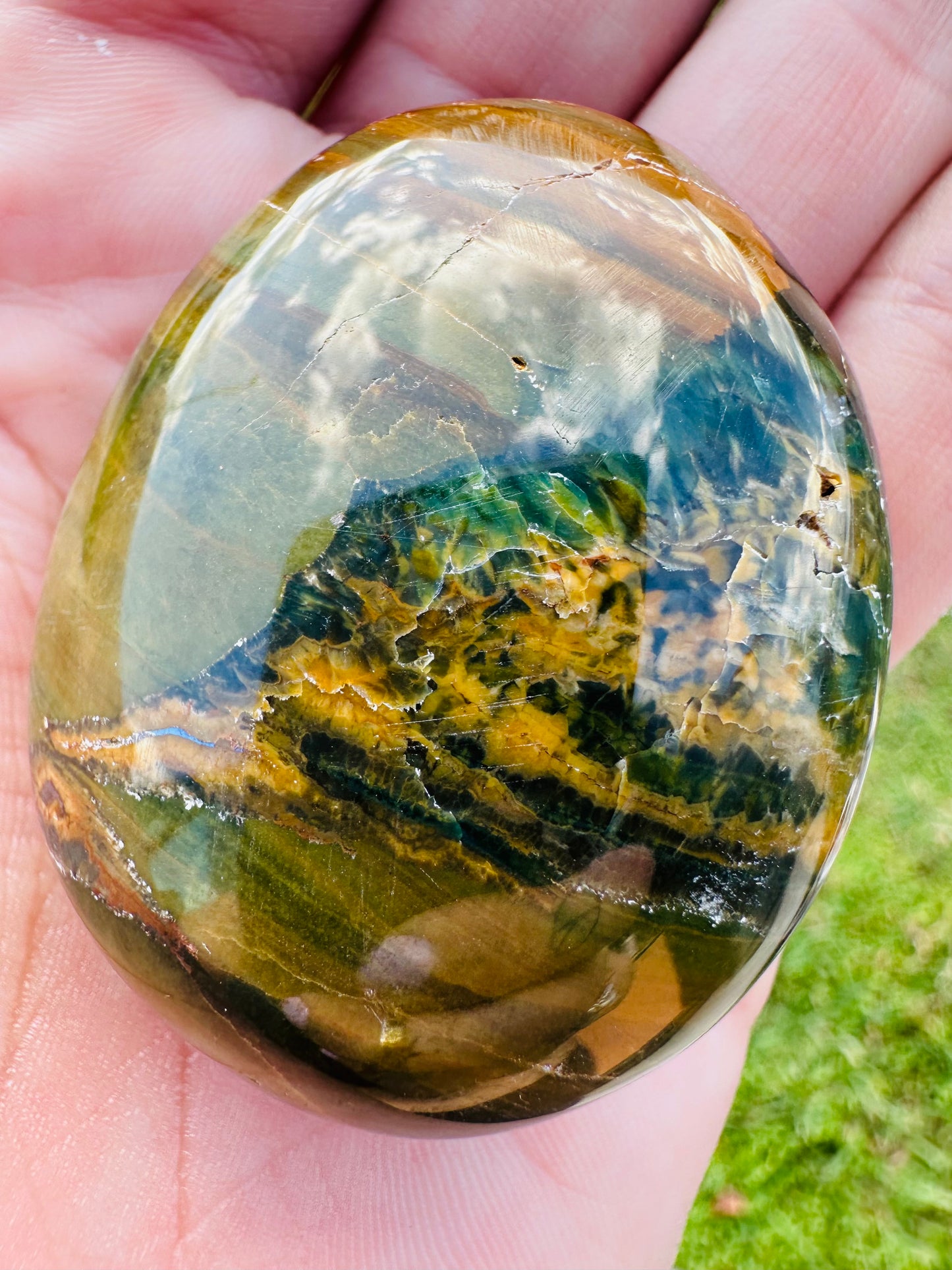 Kabamby Ocean Jasper Palm Stones