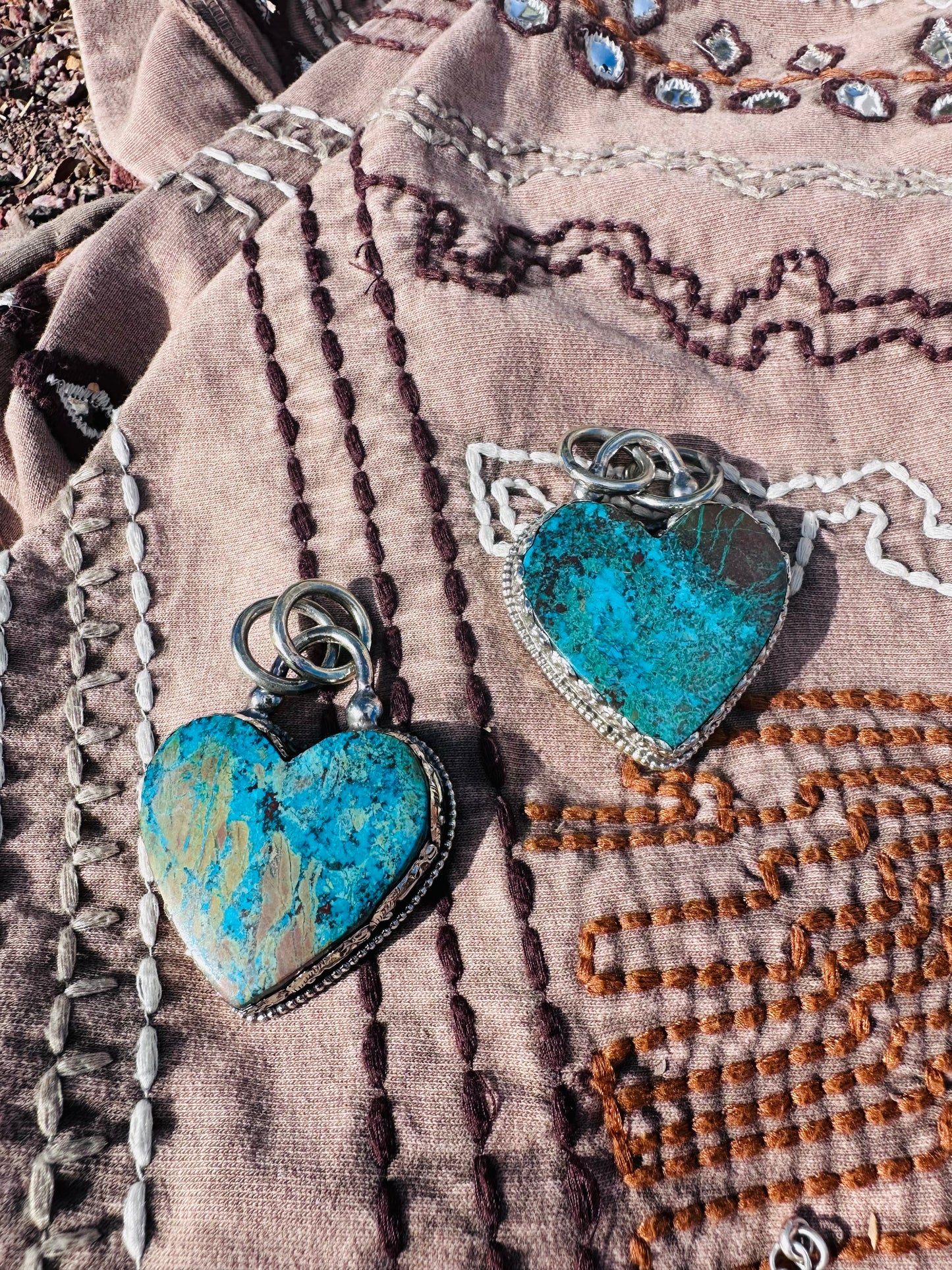 Turquoise Heart Pendant Necklace