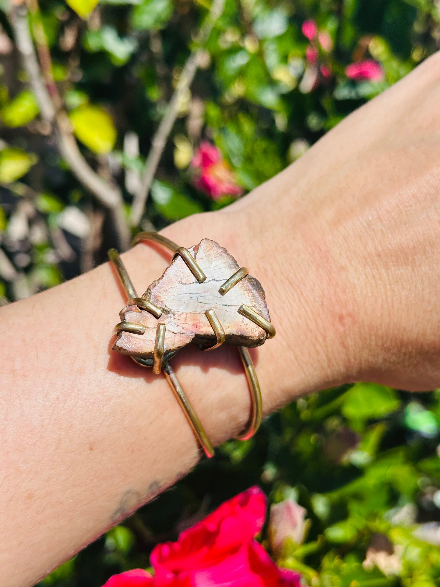 Petrified Wood Cuff Bracelet