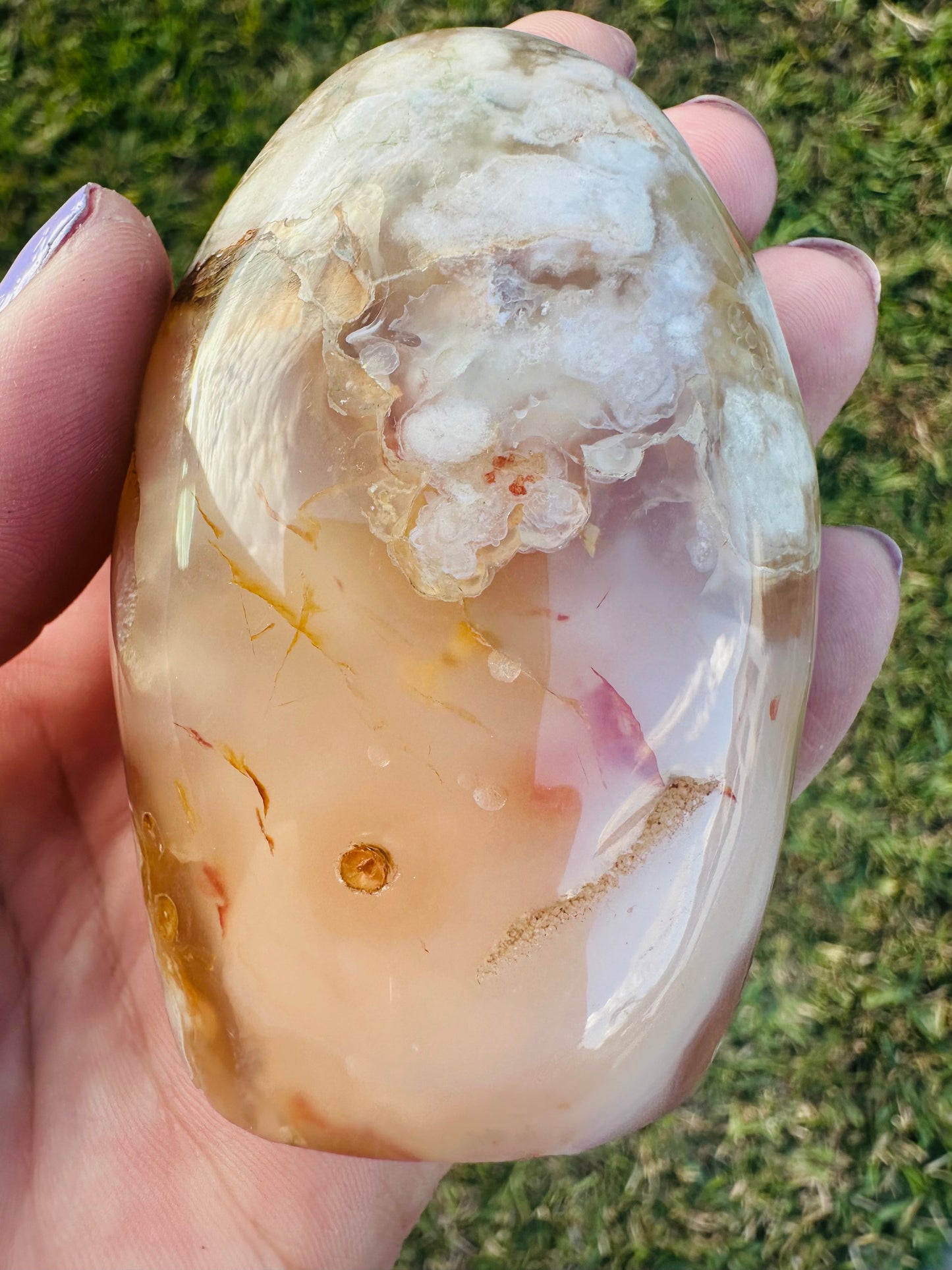 Flower Agate Freeform Crystal🌸