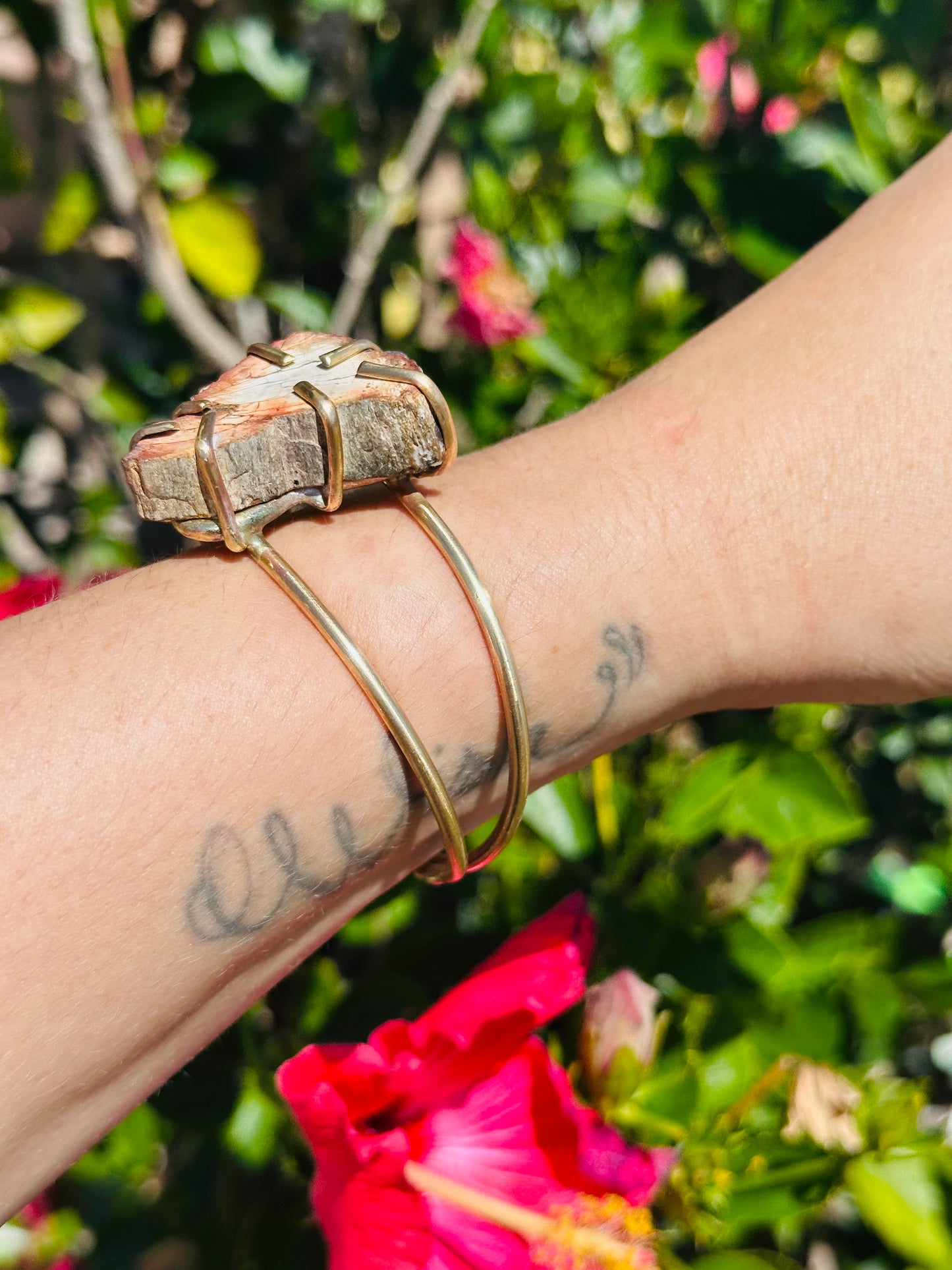 Petrified Wood Cuff Bracelet