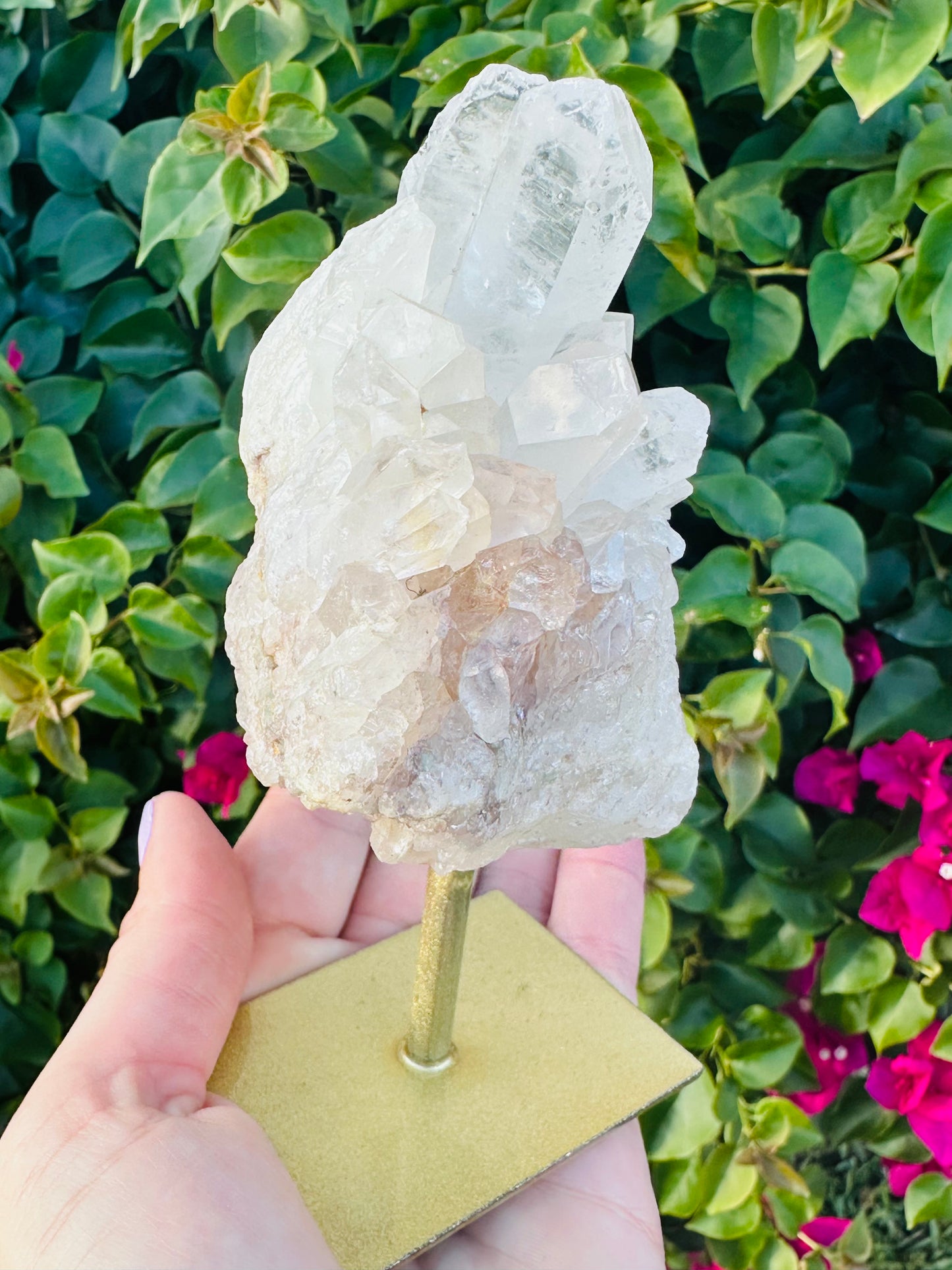 Quartz Crystal Druzy on Stand