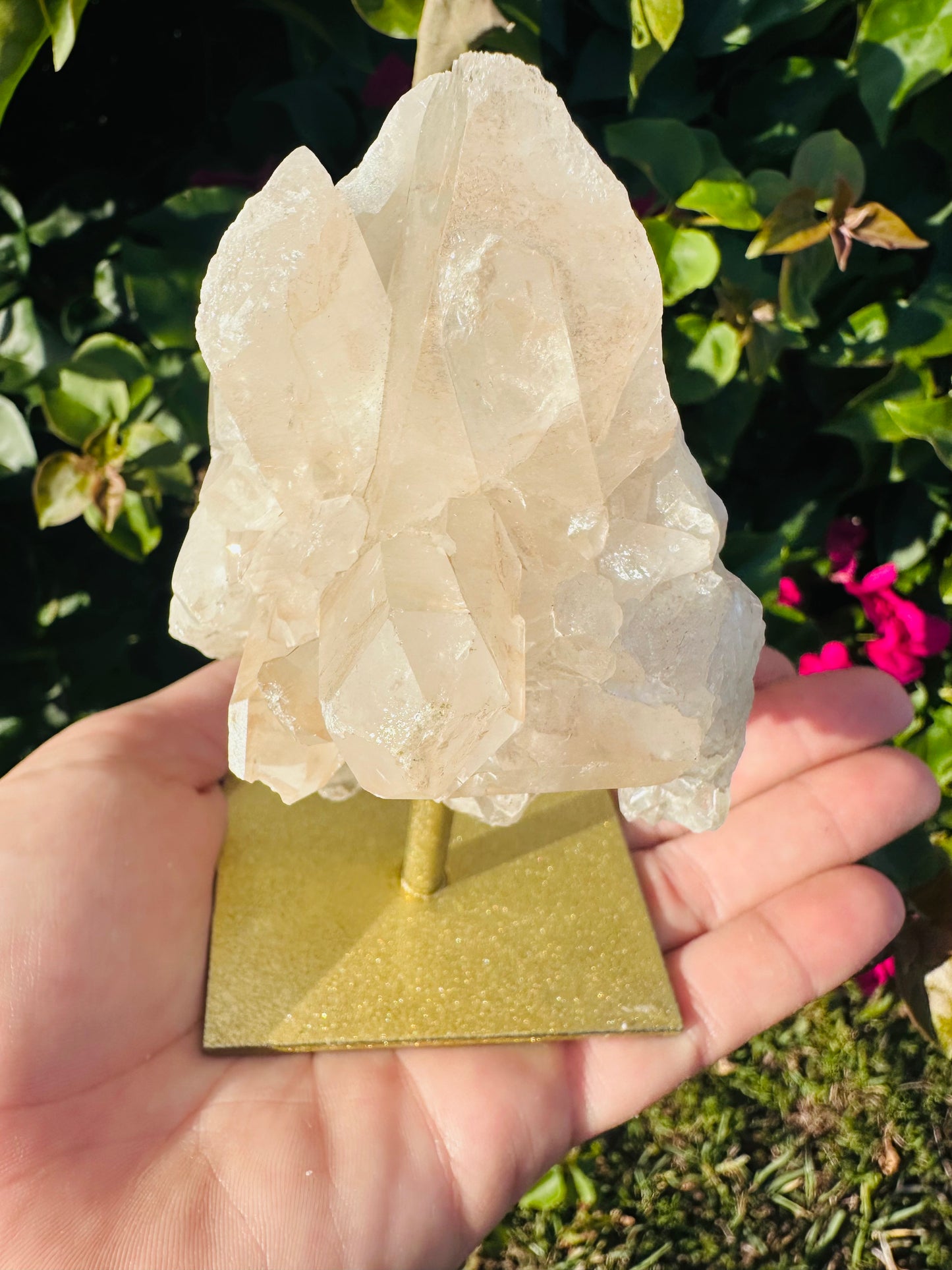 Quartz Crystal Druzy on Stand