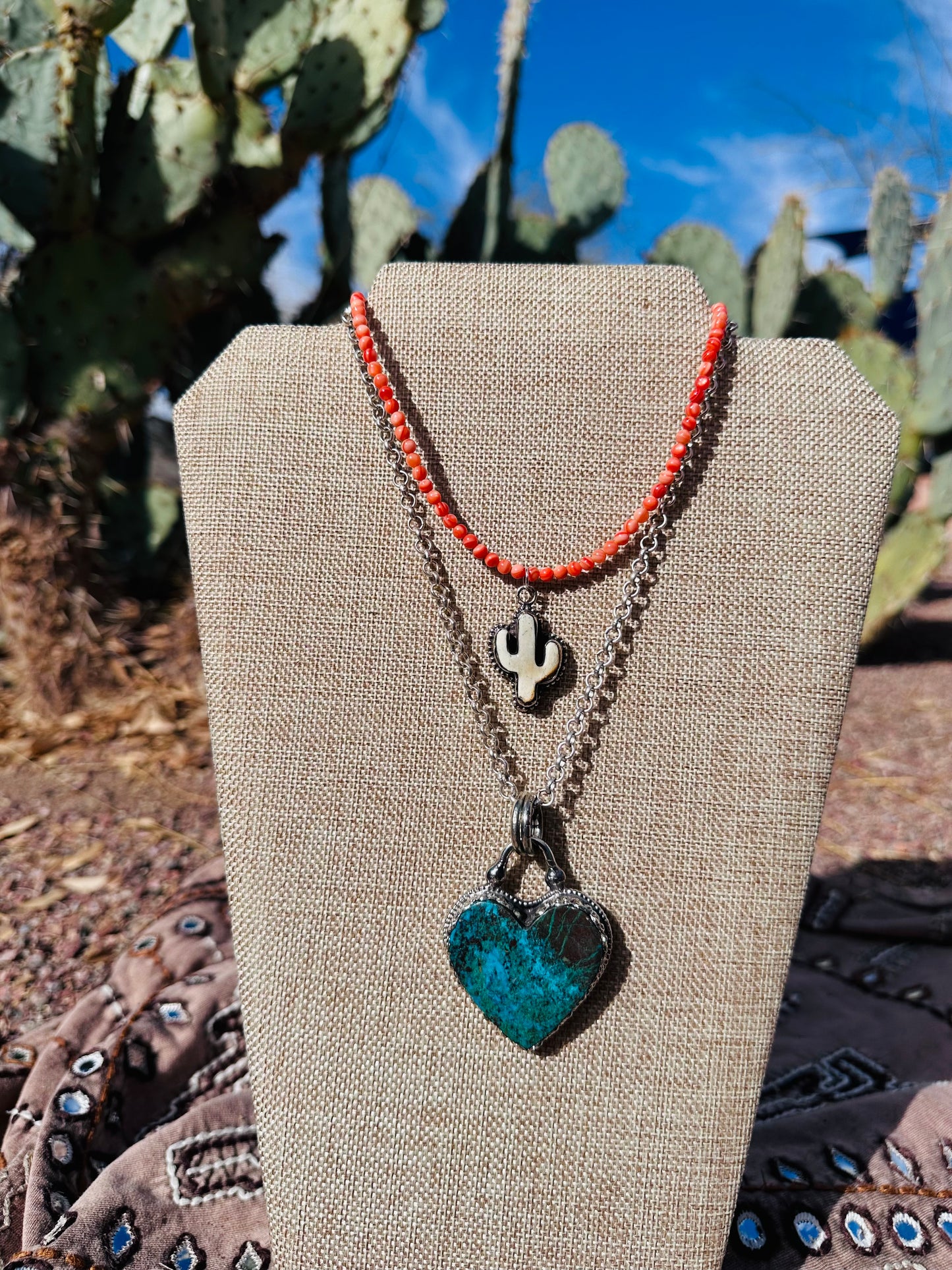 Turquoise Heart Pendant Necklace