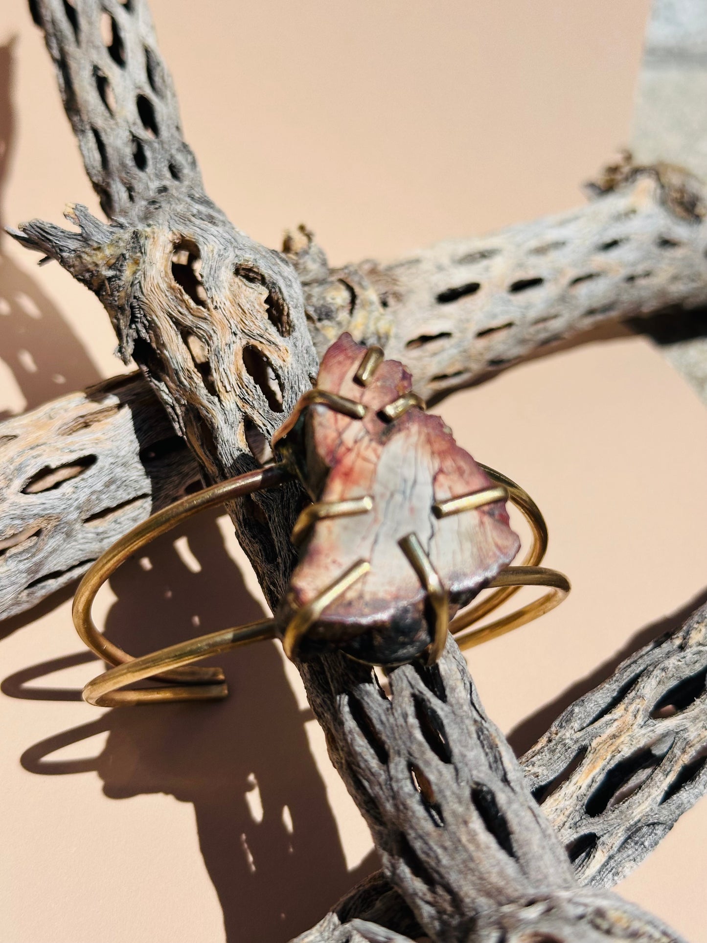 Petrified Wood Cuff Bracelet