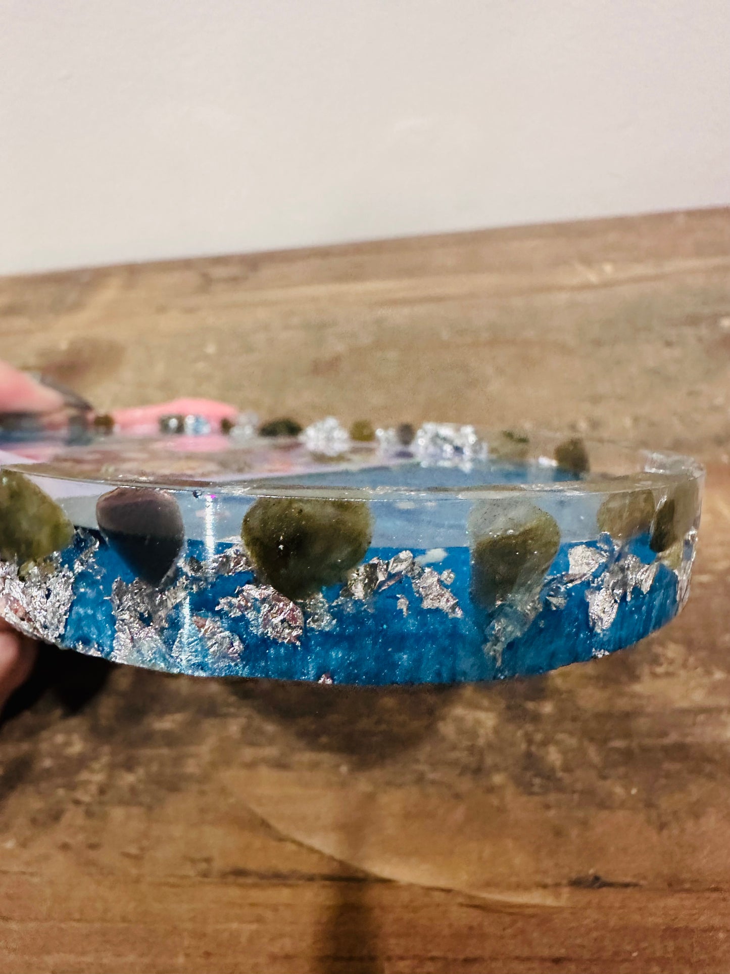 Daisies and Labradorite Small Tray