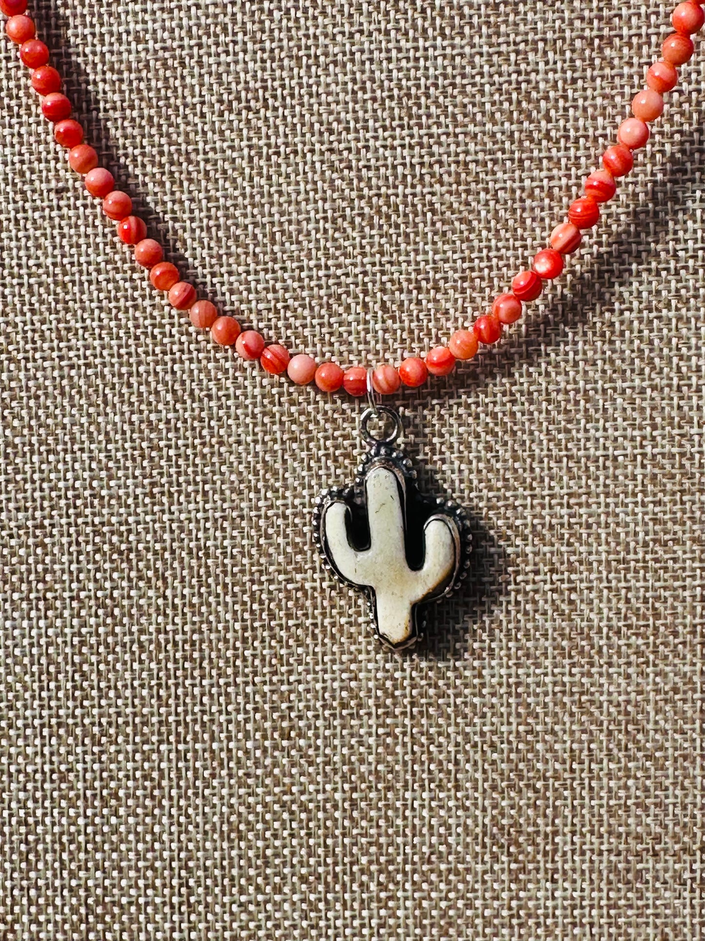 Cactus Turquoise or Coral Layering Necklace 🌵