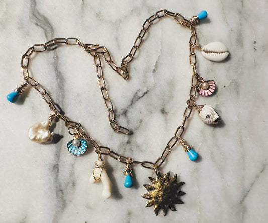 Sun and Sand Charm Necklace 🐚